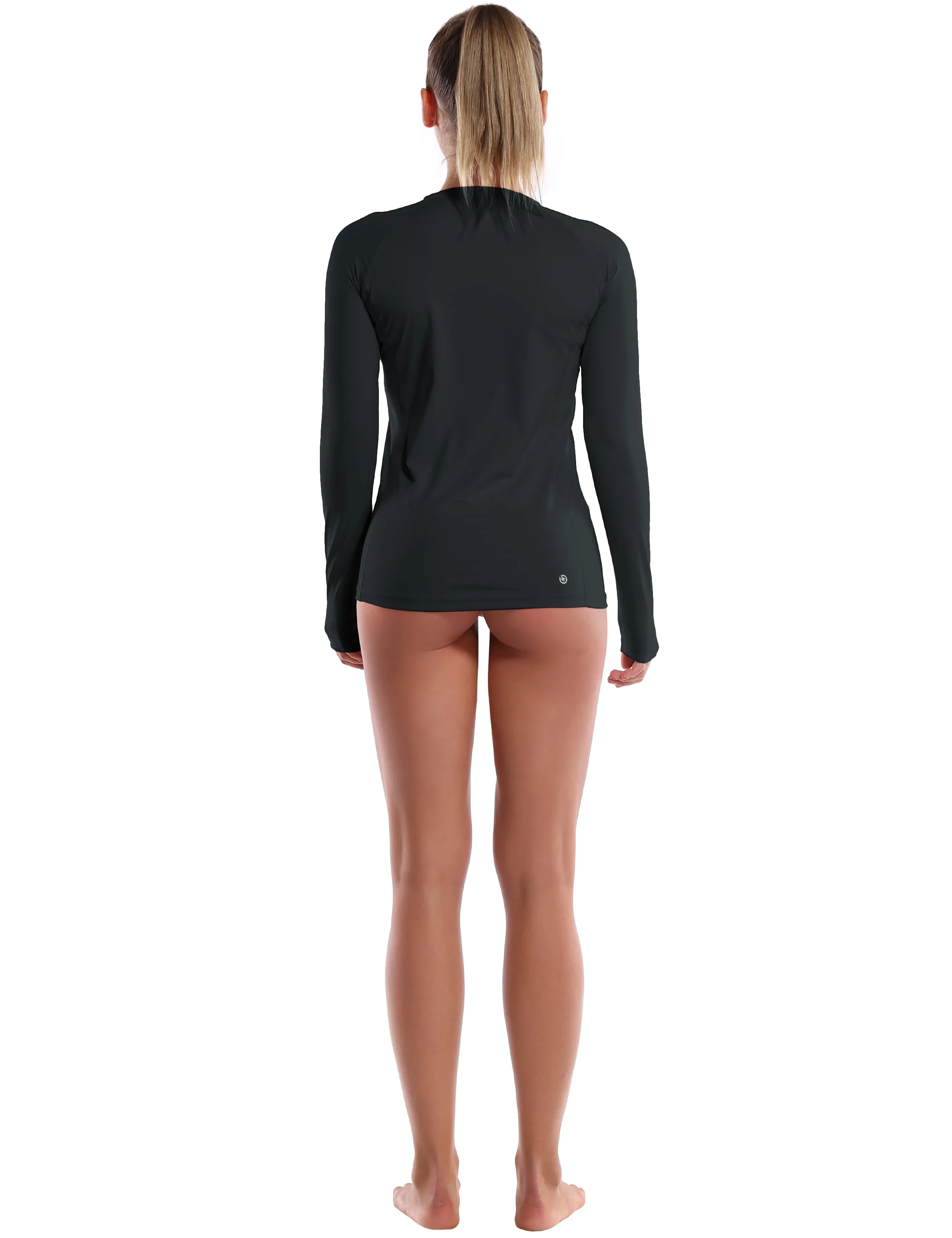 Long Sleeve UPF 50  Rashguard blackgreen_Golf