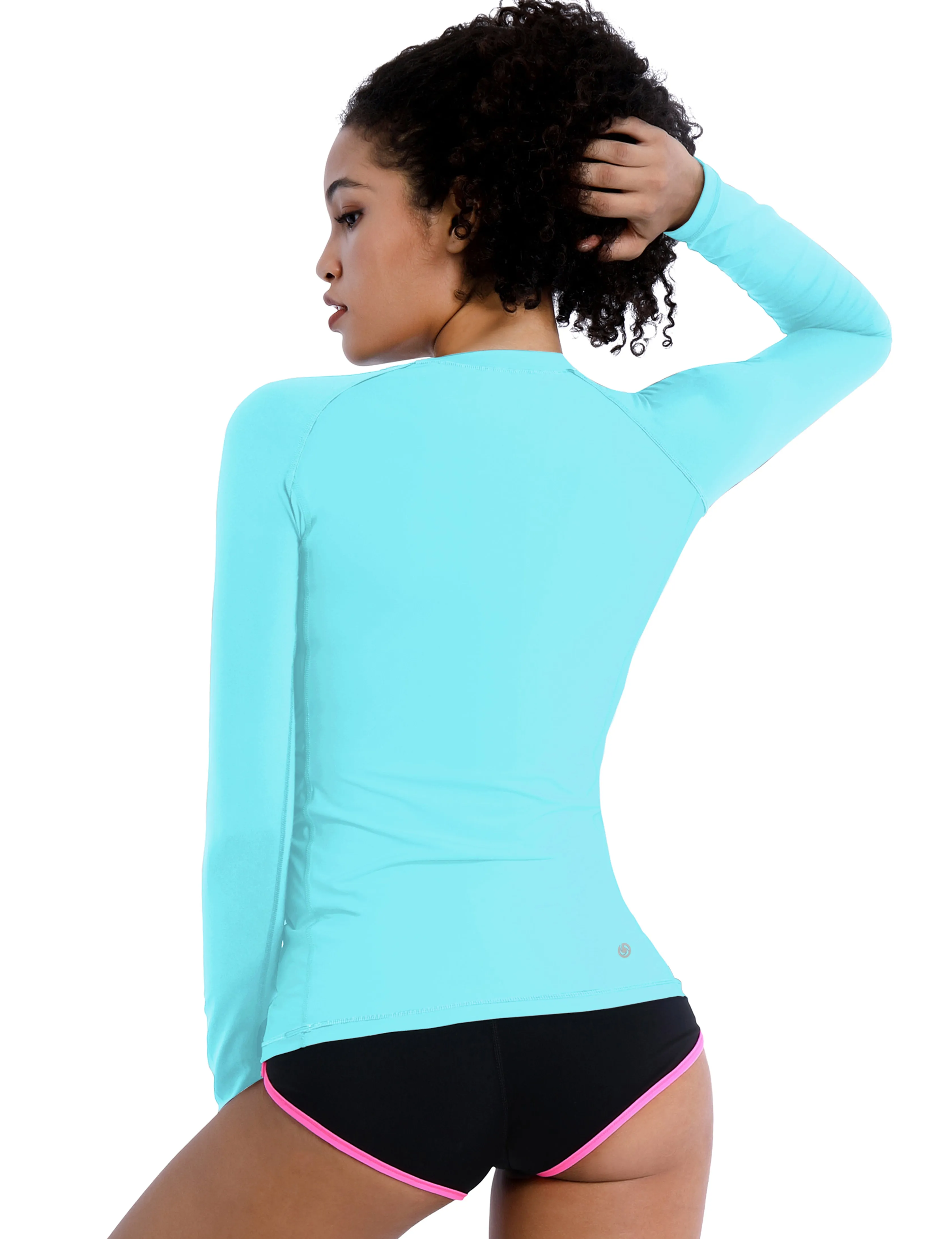 Long Sleeve UPF 50 Rashguard blue_Running
