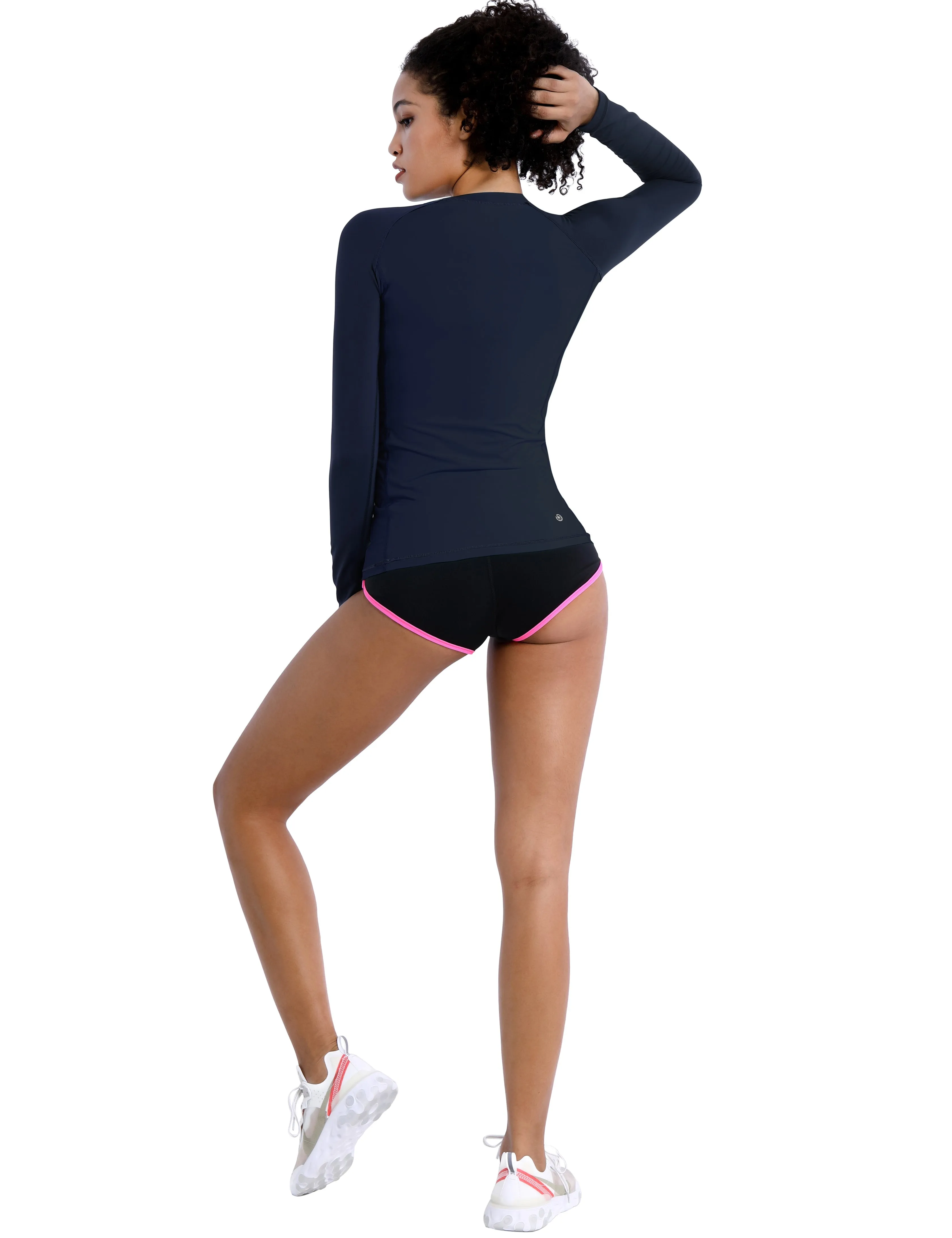 Long Sleeve UPF 50 Rashguard darknavy_Jogging
