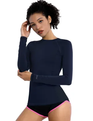 Long Sleeve UPF 50 Rashguard darknavy_Jogging