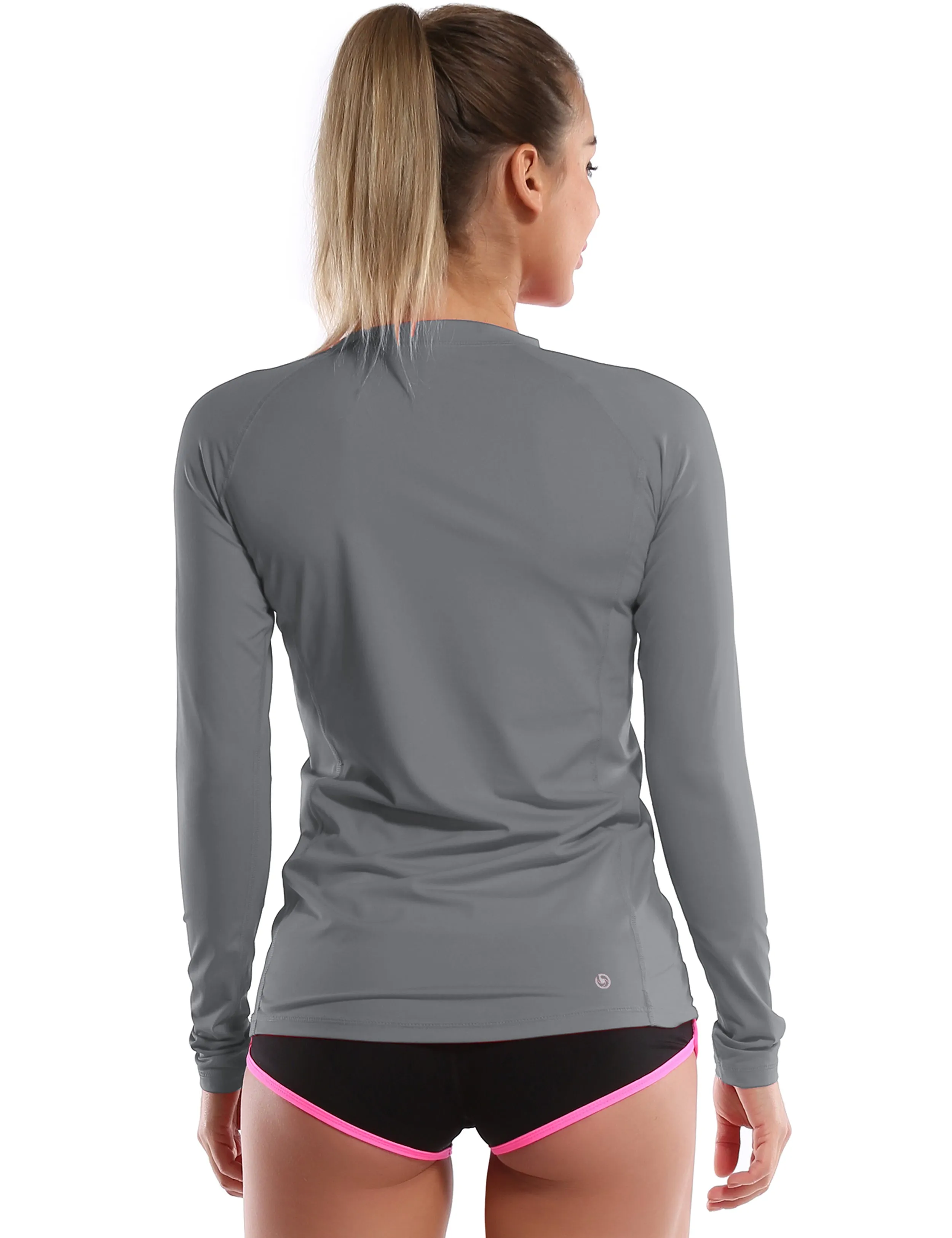 Long Sleeve UPF 50 Rashguard gray_Biking