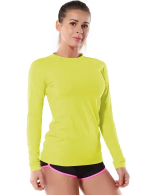 Long Sleeve UPF 50 Rashguard neonyellow