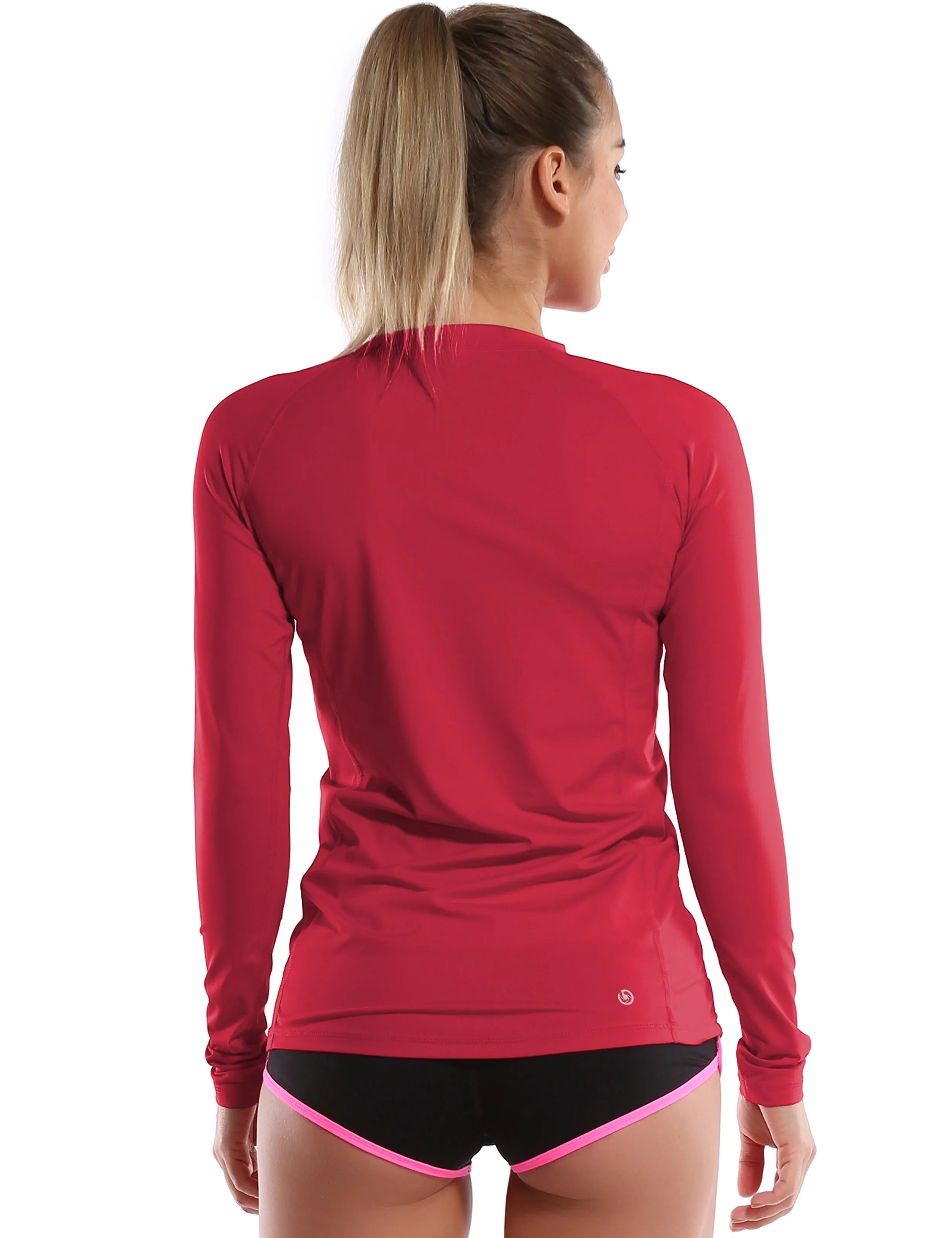 Long Sleeve UPF 50 Rashguard rosecoral_yoga