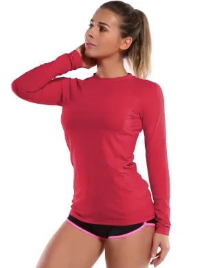 Long Sleeve UPF 50 Rashguard rosecoral_yoga