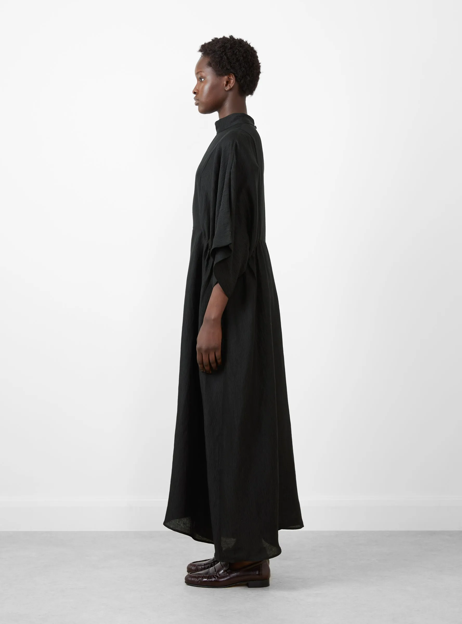 Long Very Turtle Dress Black
