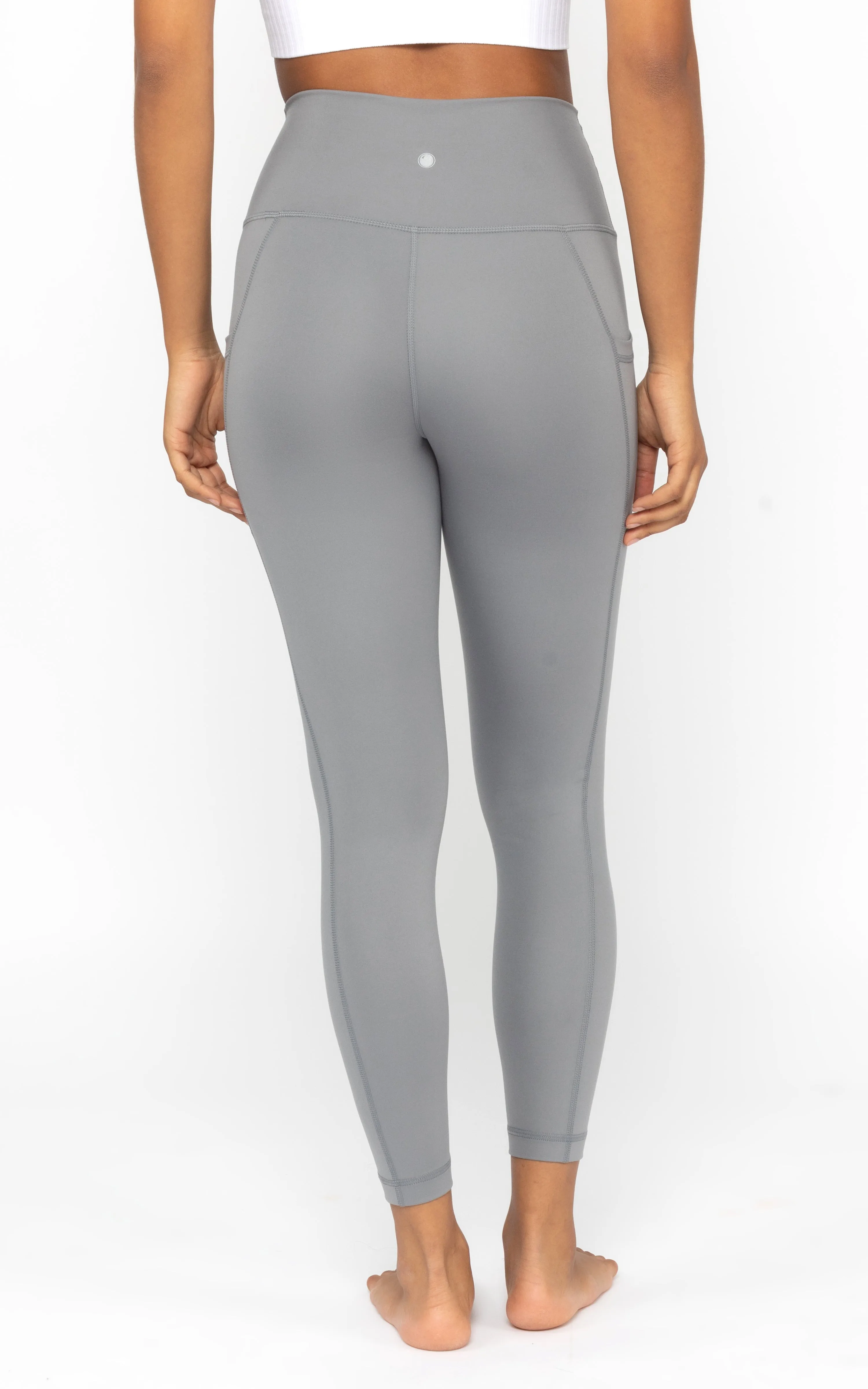 Lux Elastic Free High Waist Side Pocket 7/8 Ankle