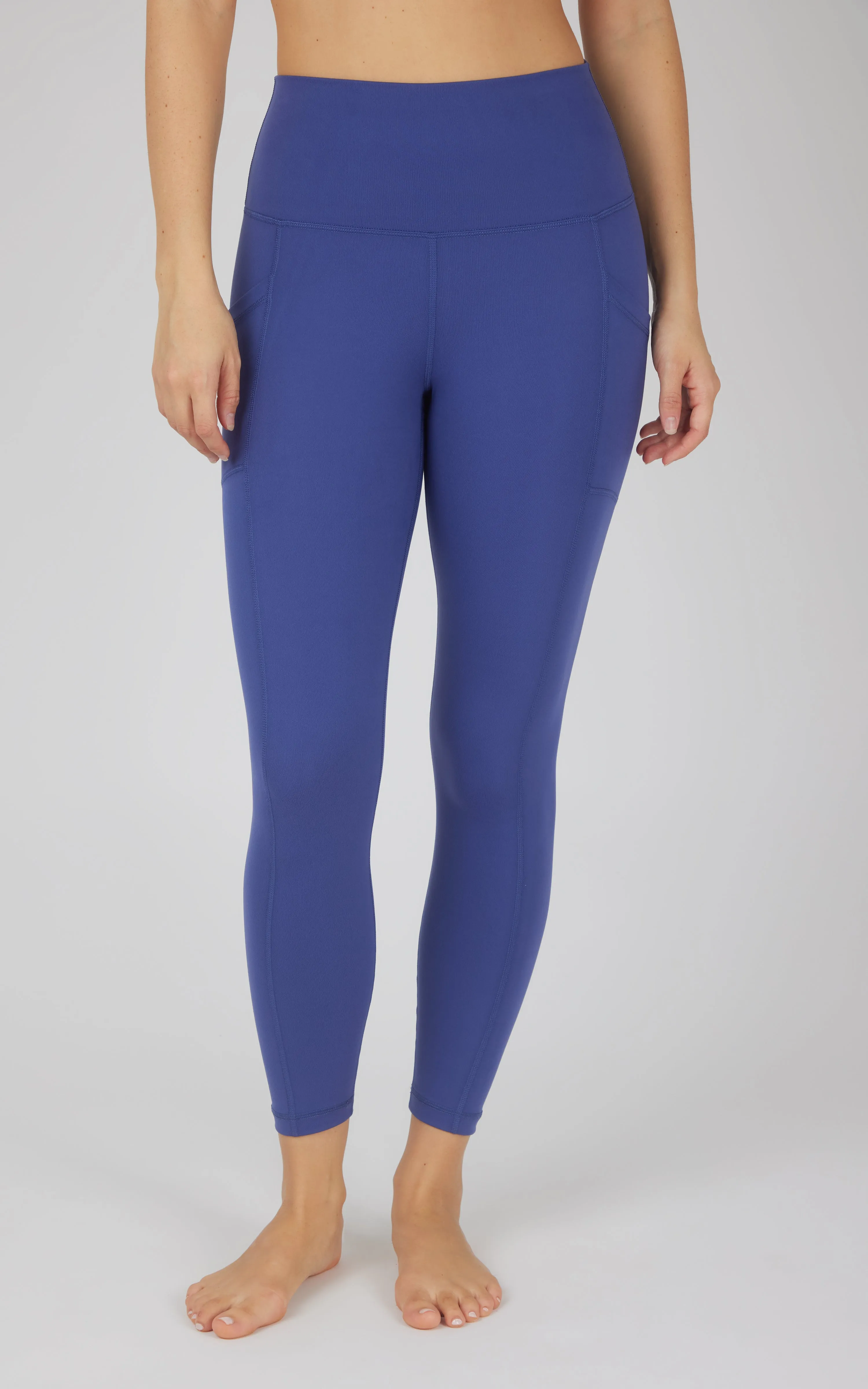 Lux Elastic Free High Waist Side Pocket 7/8 Ankle