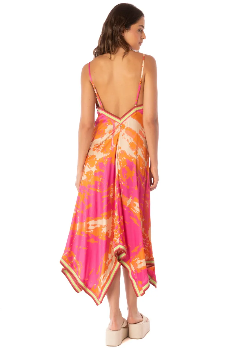 Maaji  Flamingo Swirl Euphoria Long Dress
