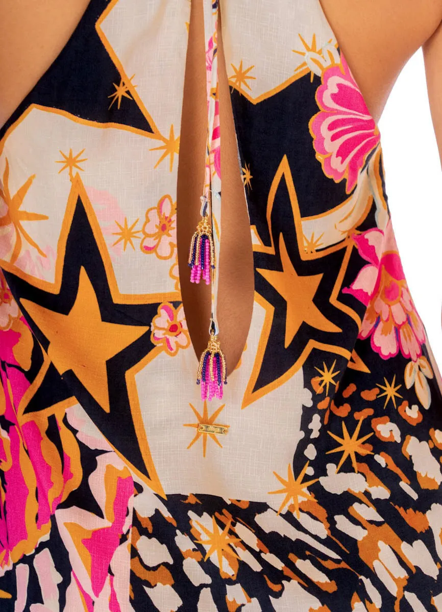 Maaji Patchwork Rose Leo Short Dress
