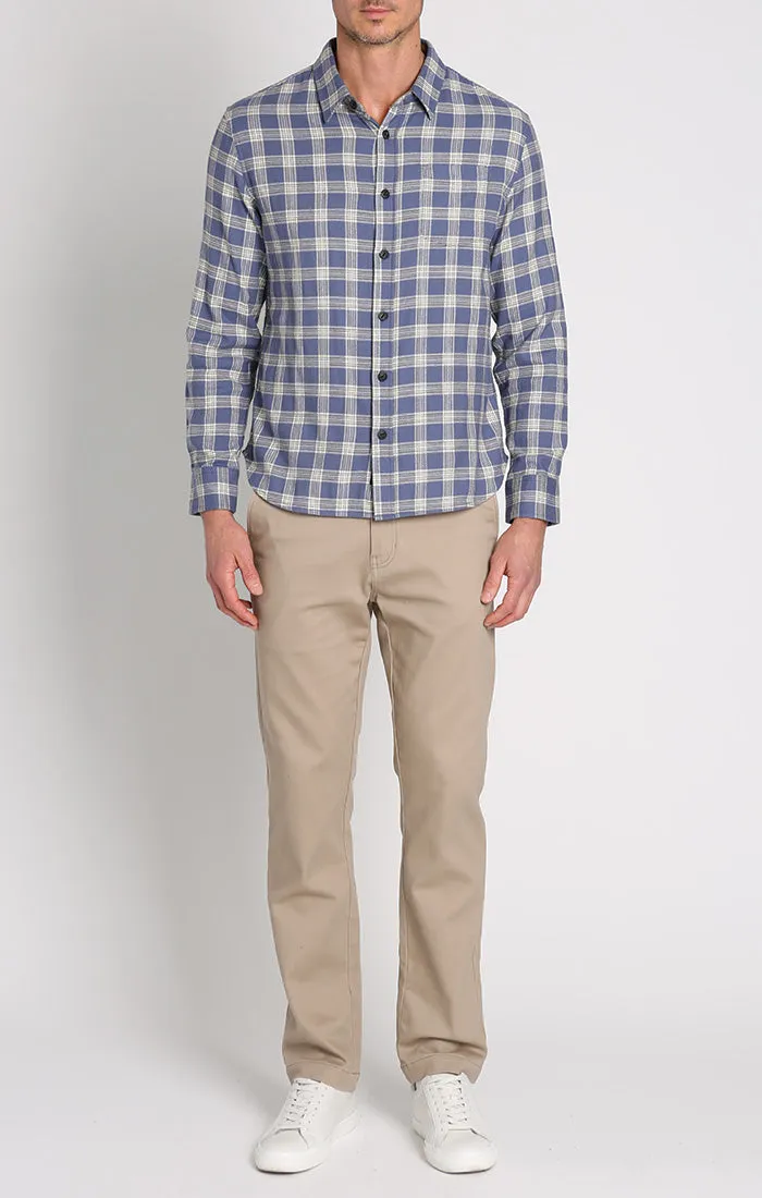 Manor 6oz Stretch One Pocket Flannel Shirt