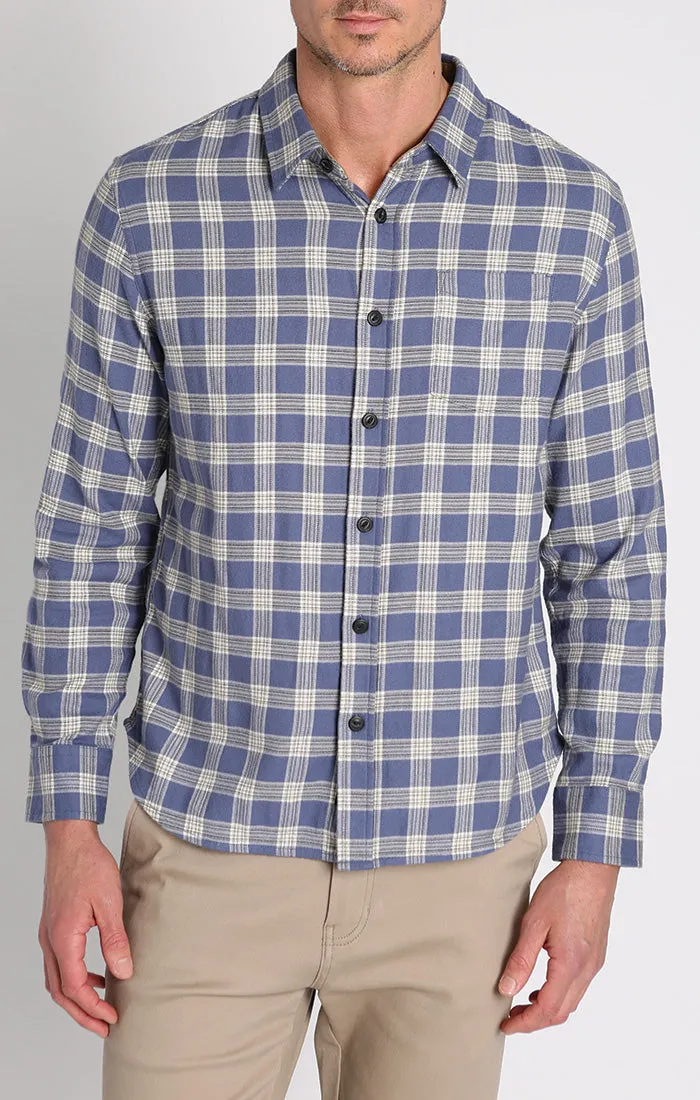Manor 6oz Stretch One Pocket Flannel Shirt