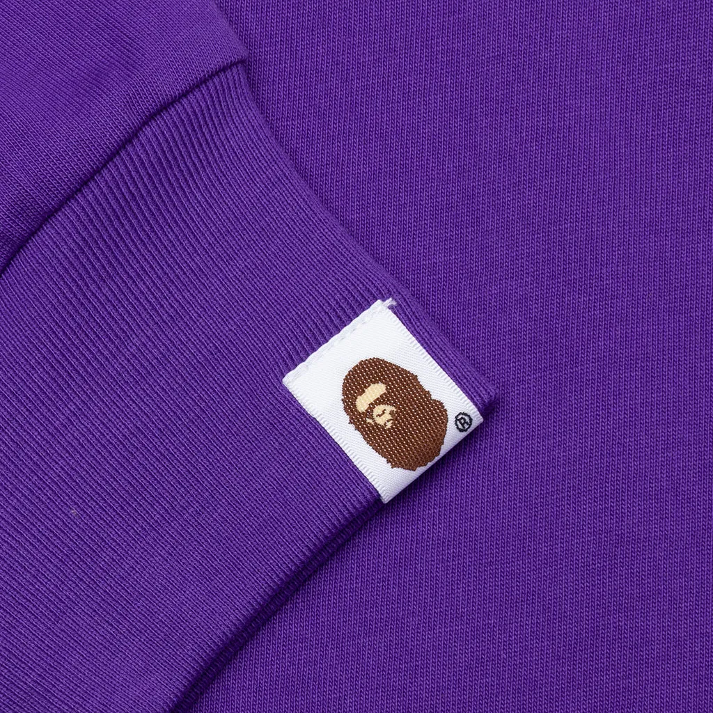 Marbling Camo Ape Head Relaxed Fit L/S Tee - Purple