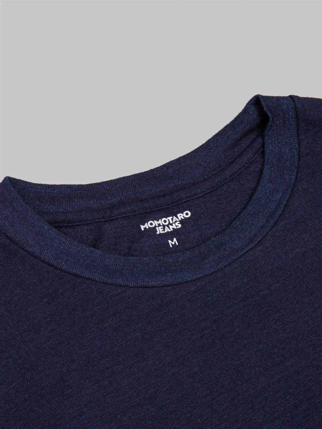 Momotaro MXTS1033 Yarn-Dyed Suvin Gold Cotton Indigo T-shirt
