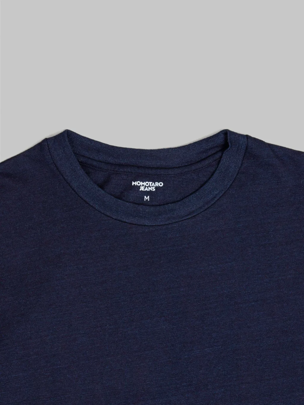 Momotaro MXTS1033 Yarn-Dyed Suvin Gold Cotton Indigo T-shirt