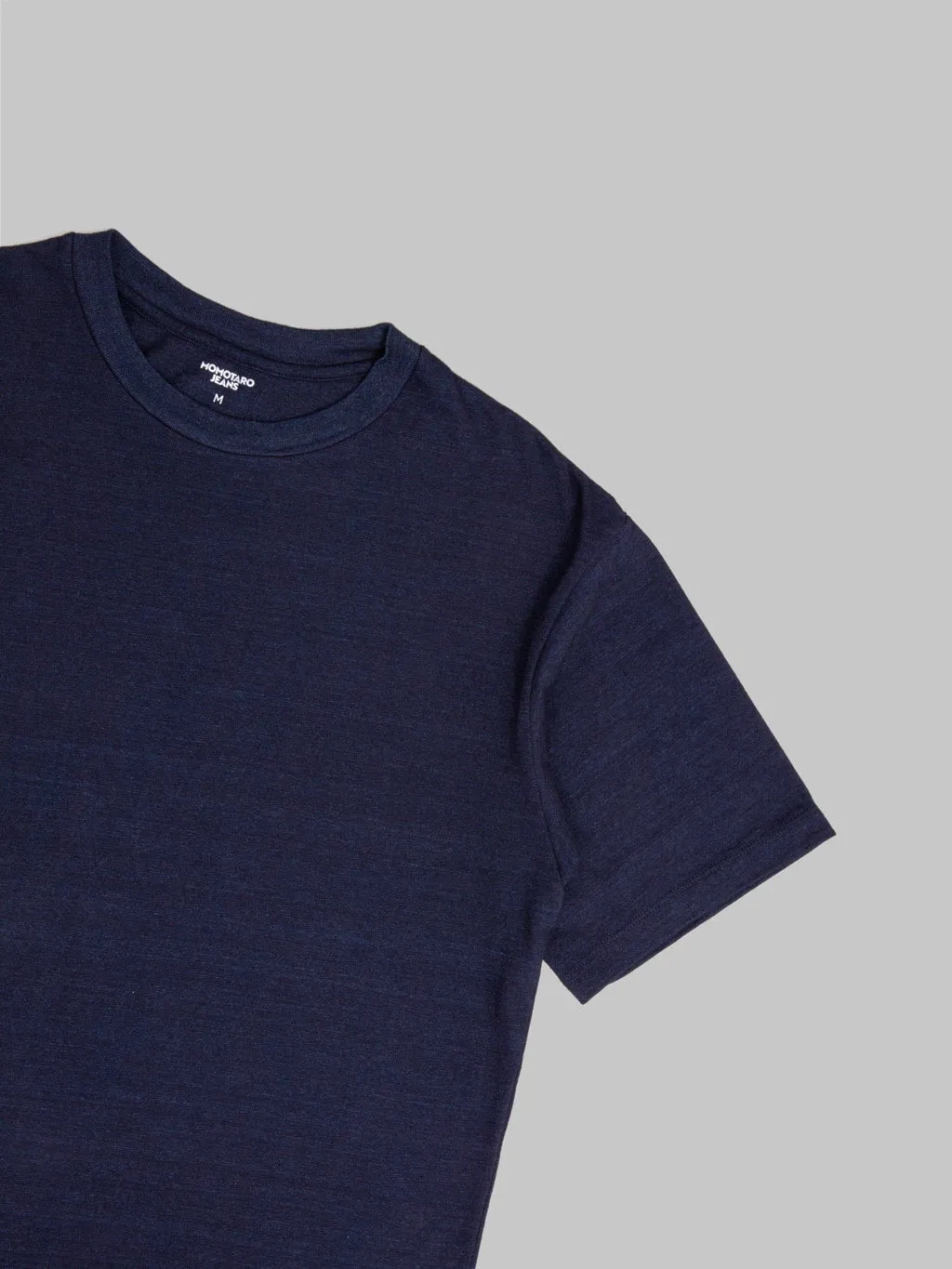 Momotaro MXTS1033 Yarn-Dyed Suvin Gold Cotton Indigo T-shirt