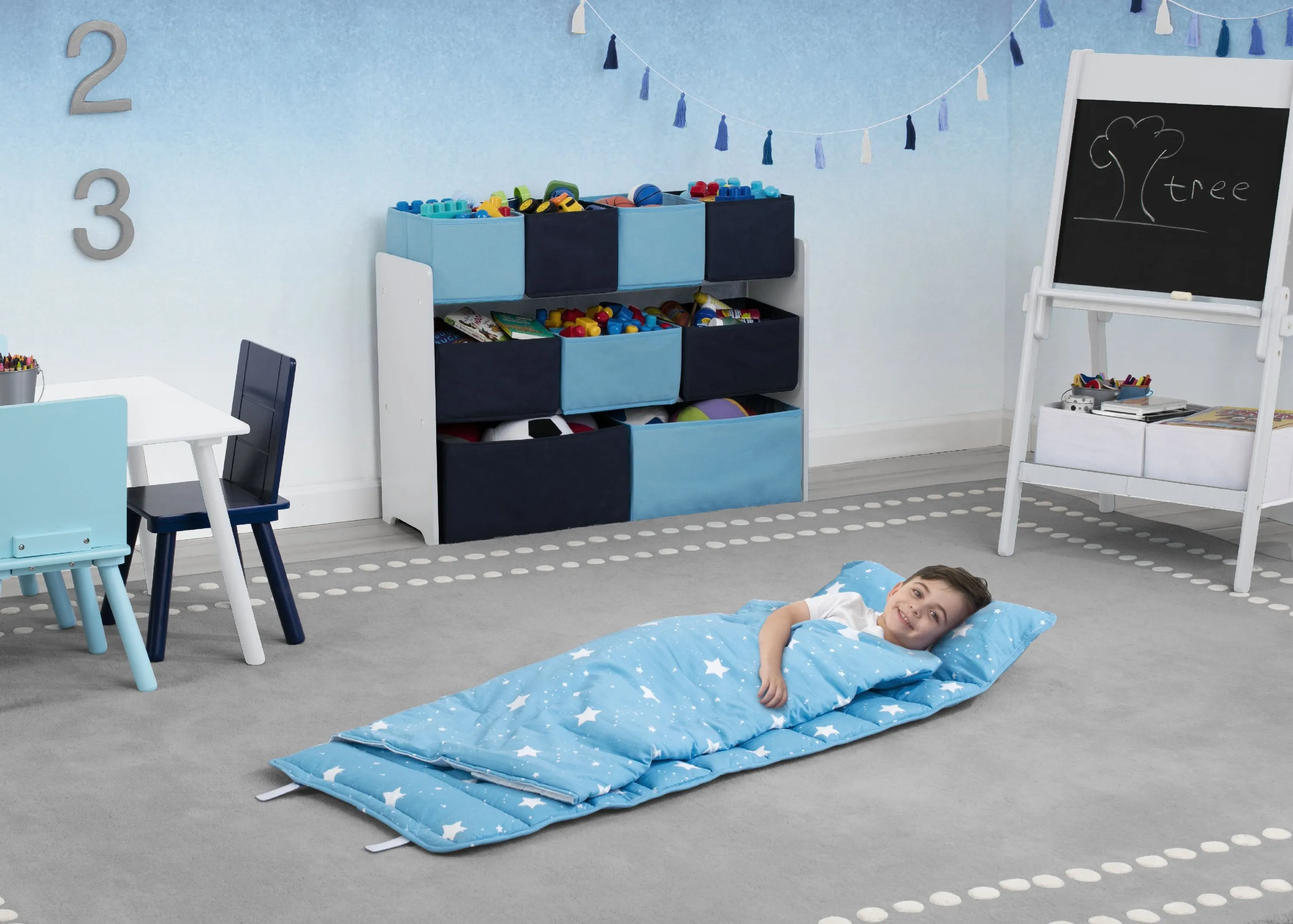 Nap Mat with Included Pillow and Blanket for Toddlers and Kids