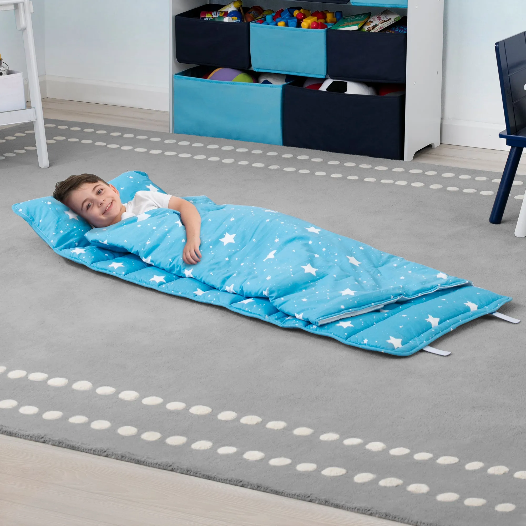 Nap Mat with Included Pillow and Blanket for Toddlers and Kids