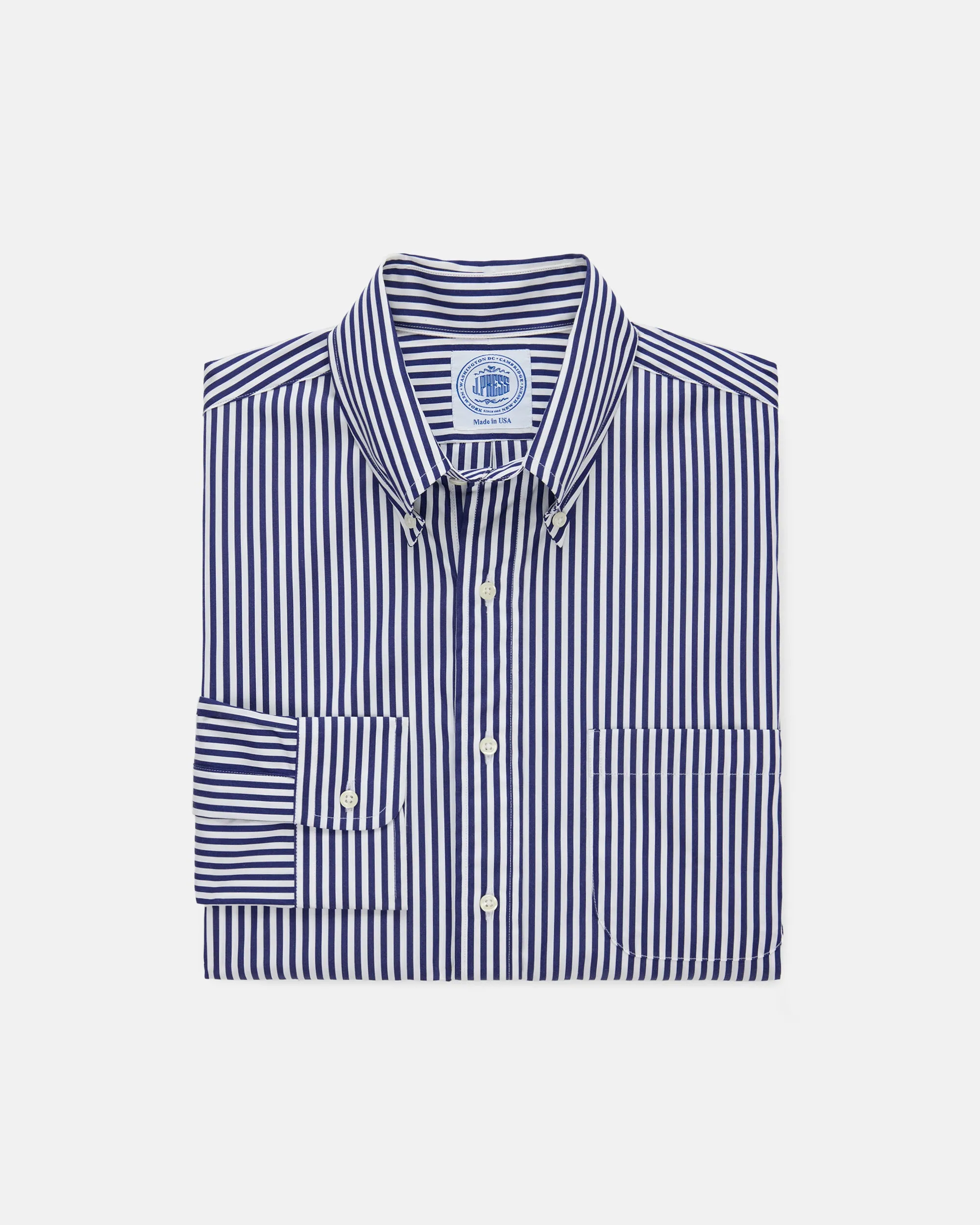 NAVY BOLD STRIPE SHIRT