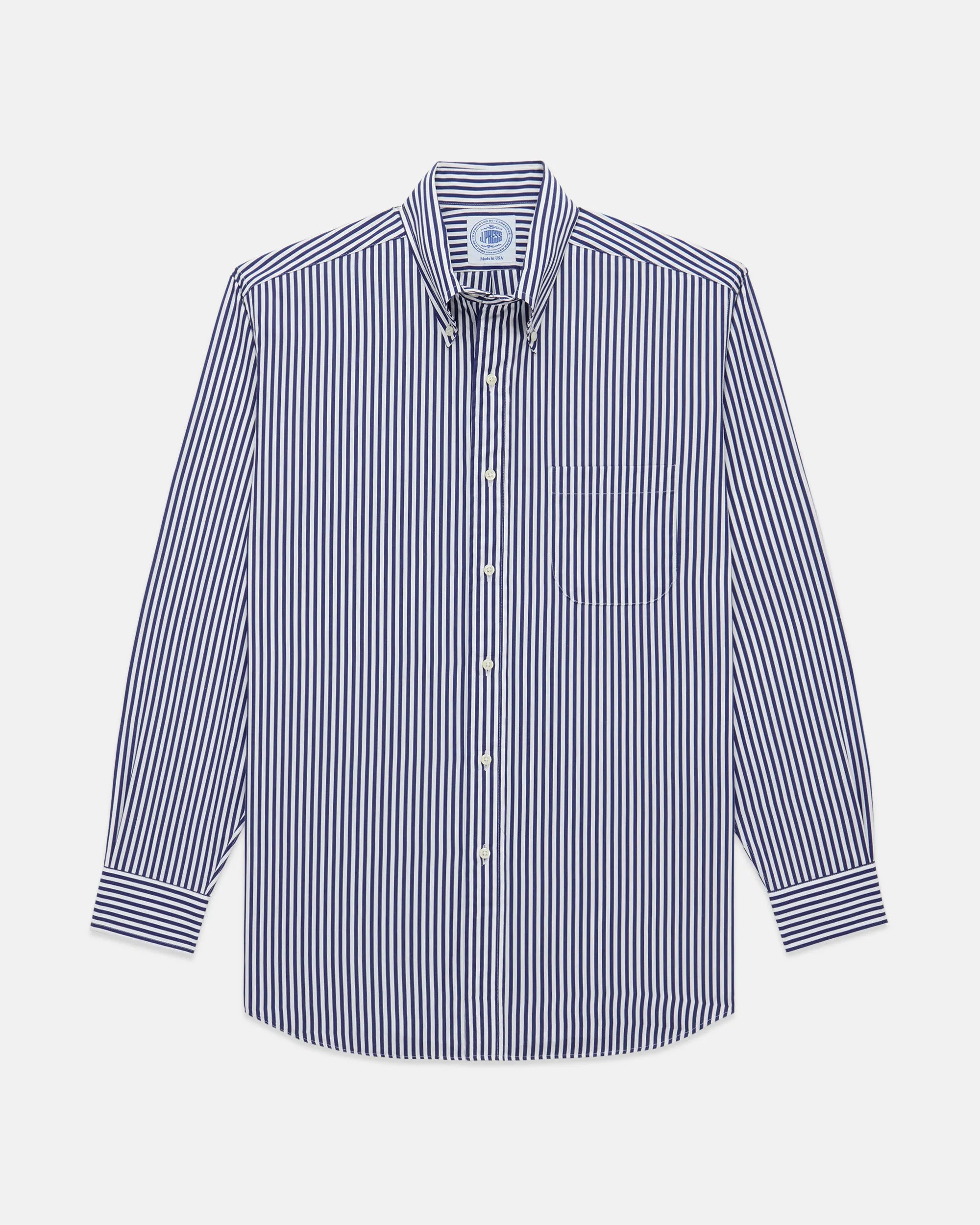 NAVY BOLD STRIPE SHIRT