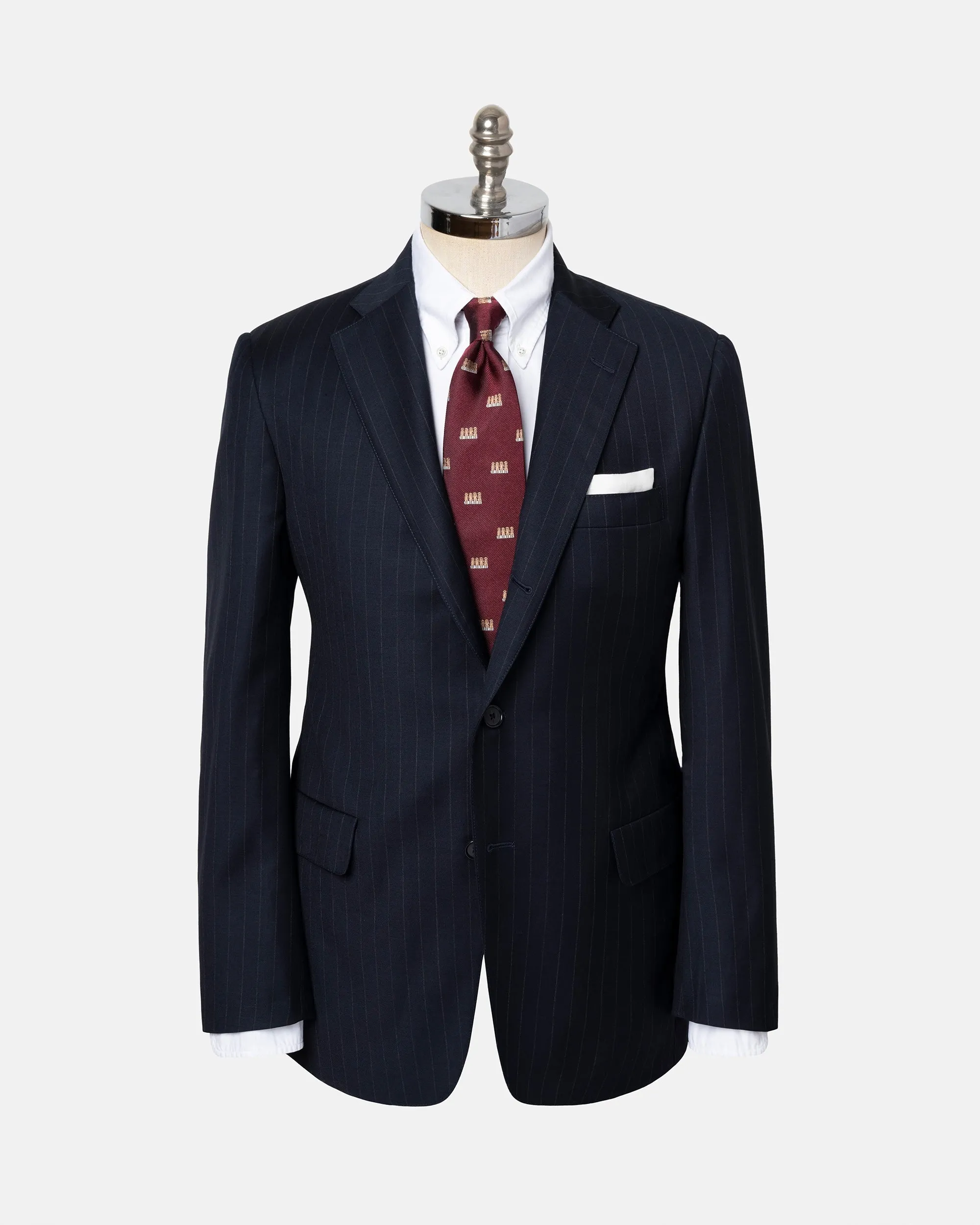 NAVY CHALKSTRIPE 120s WOOL SUIT