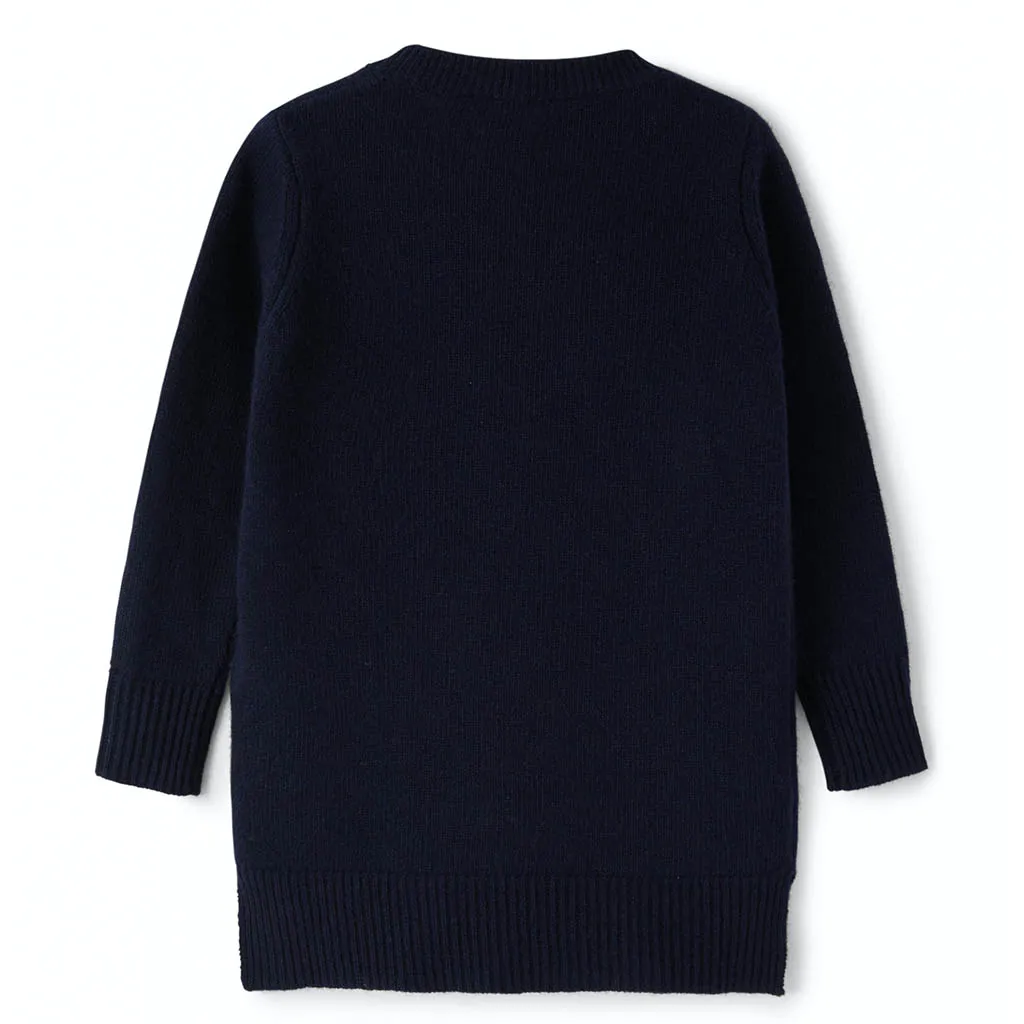 Navy Long Sleeve Dress