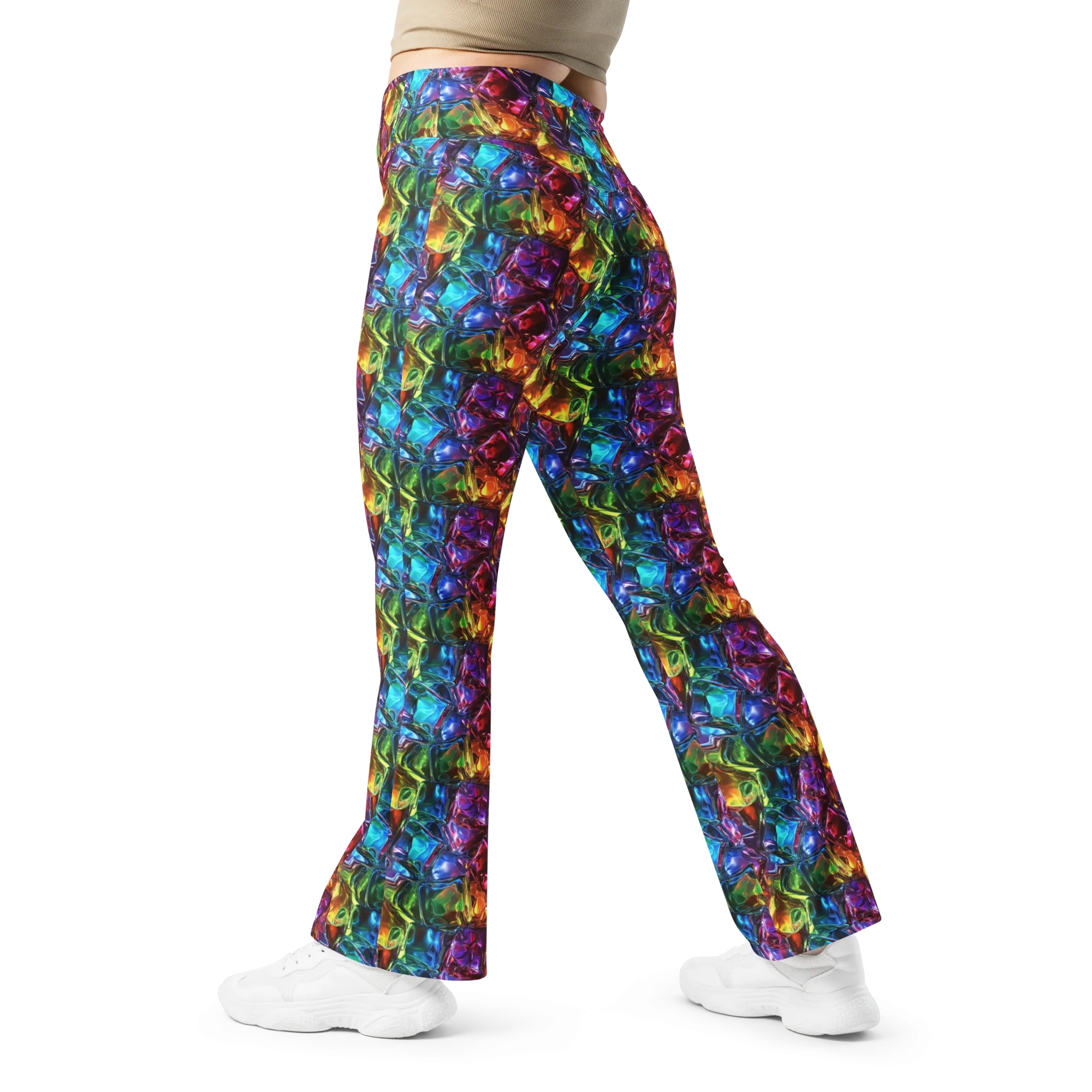 Neon Ice Flare leggings
