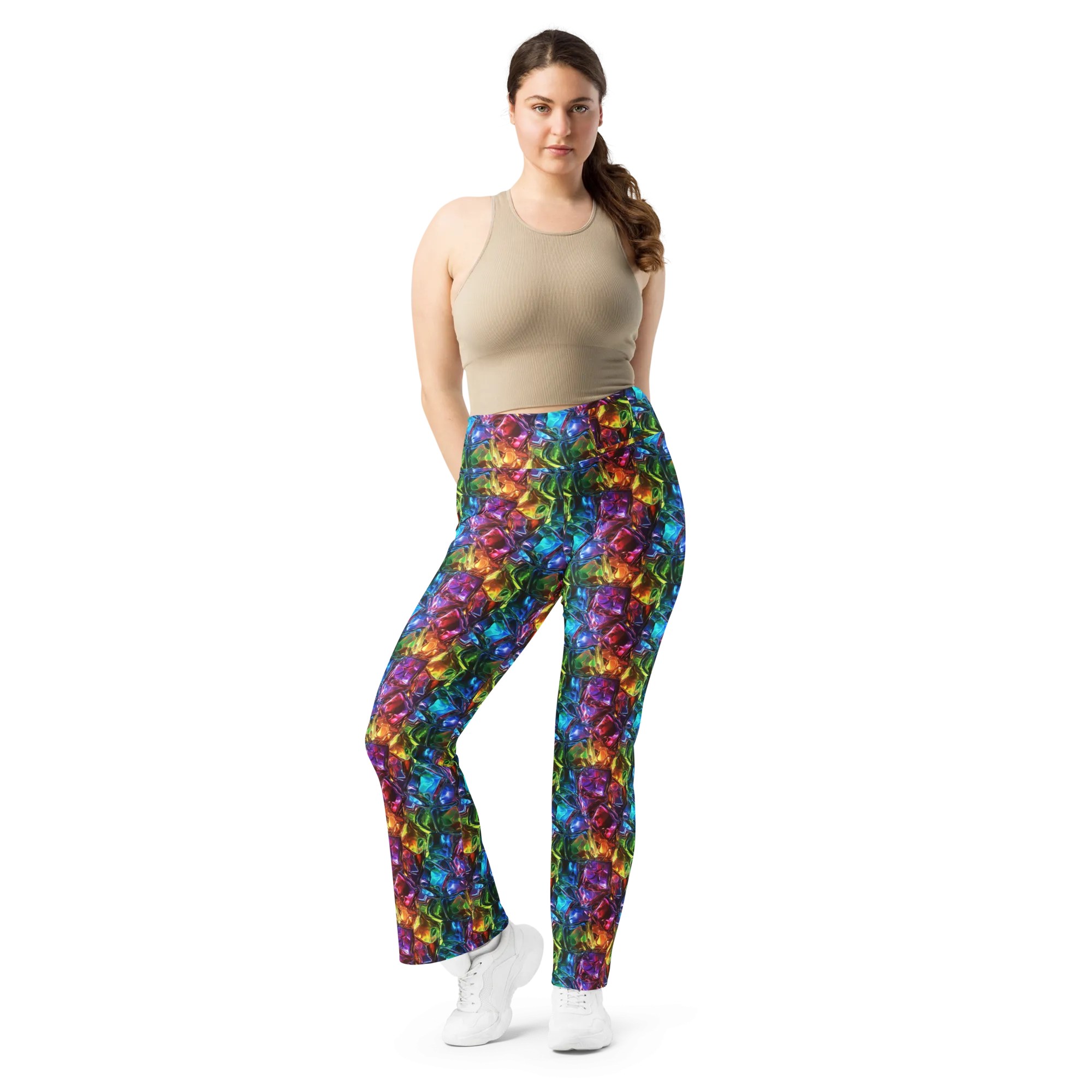 Neon Ice Flare leggings