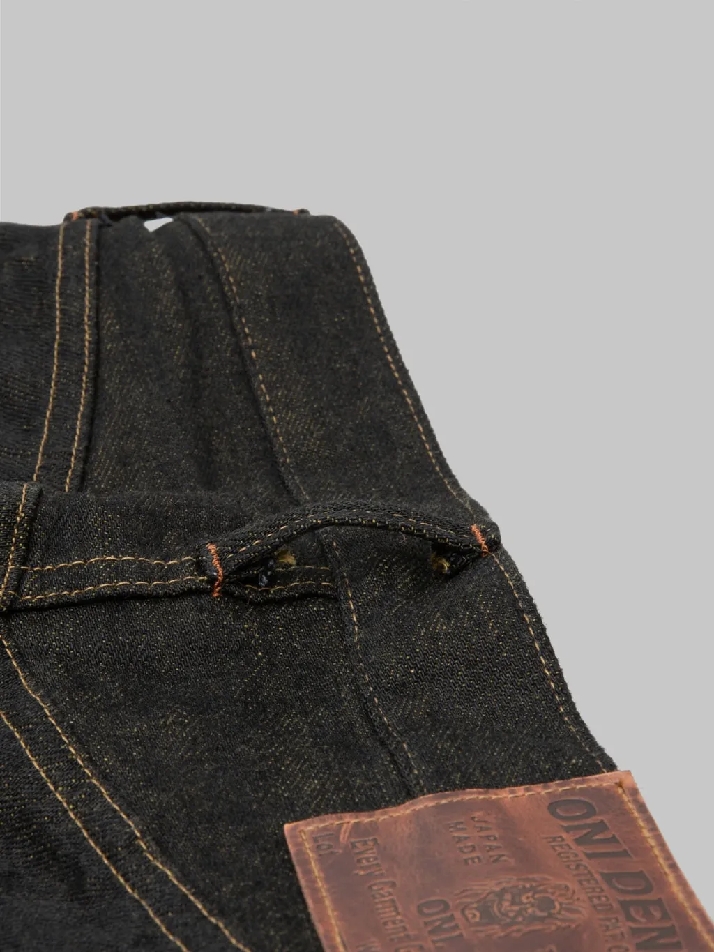 ONI Denim 246-BKOL 12.5ozBlack x Olive Neat Straight Jeans
