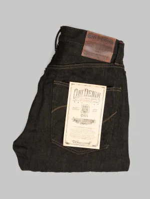 ONI Denim 246-BKOL 12.5ozBlack x Olive Neat Straight Jeans