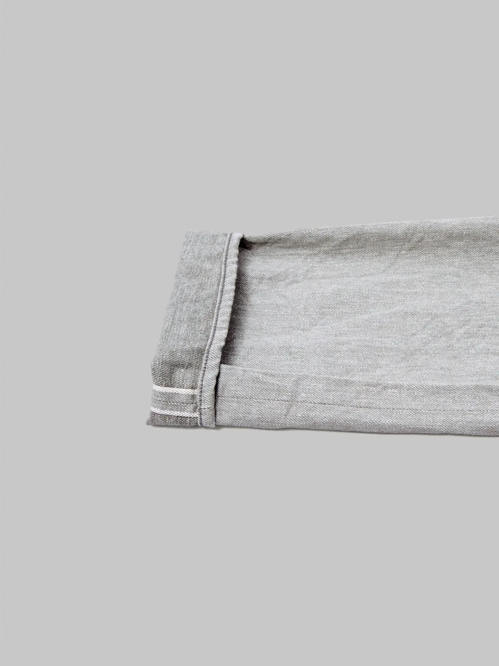 ONI Denim 246-MOKU 11ozMixed Grey Denim Neat Straight Jeans