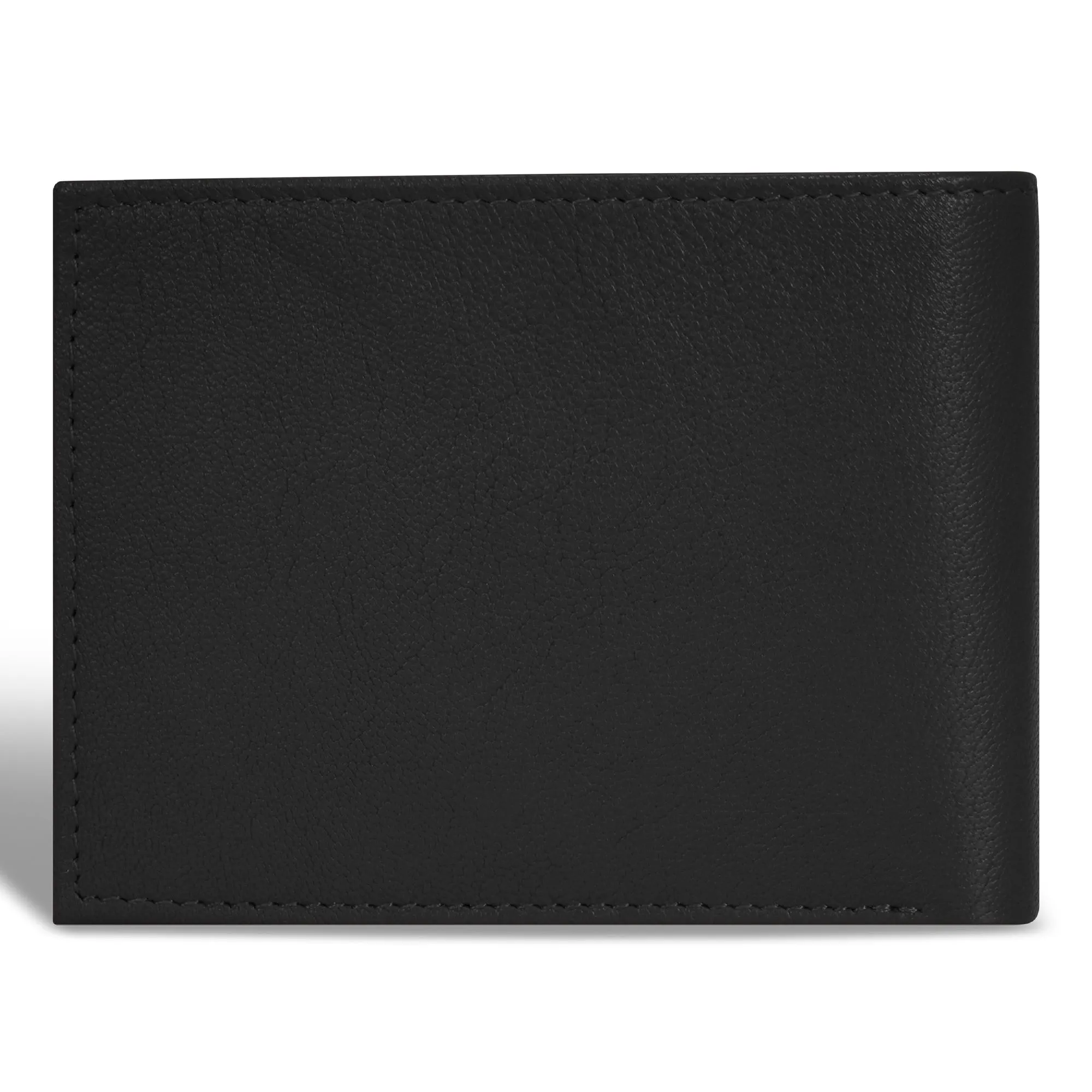 Onyx / Leather Center Wing Wallet *Drop Ship*