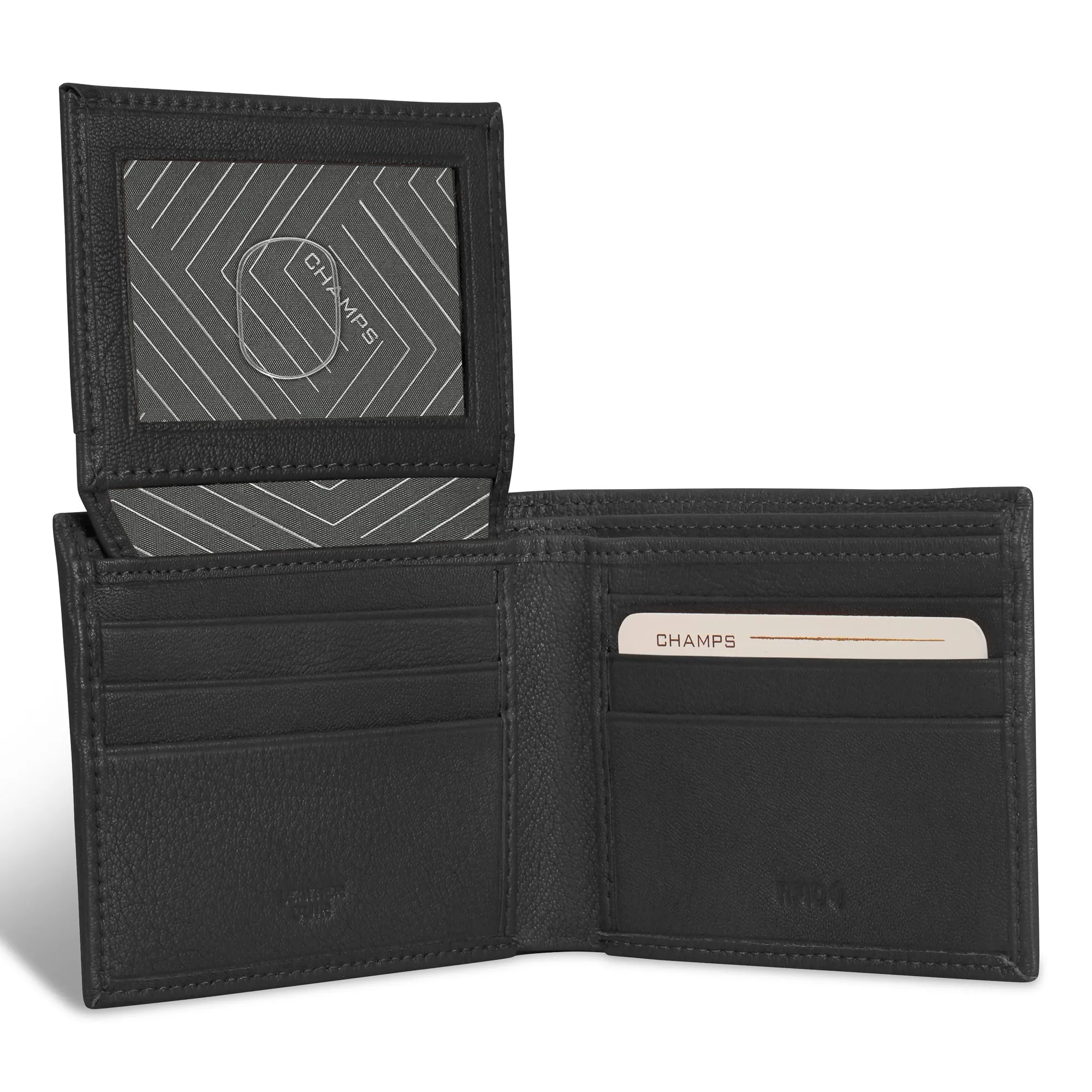 Onyx / Leather Top Wing Wallet *Drop Ship*