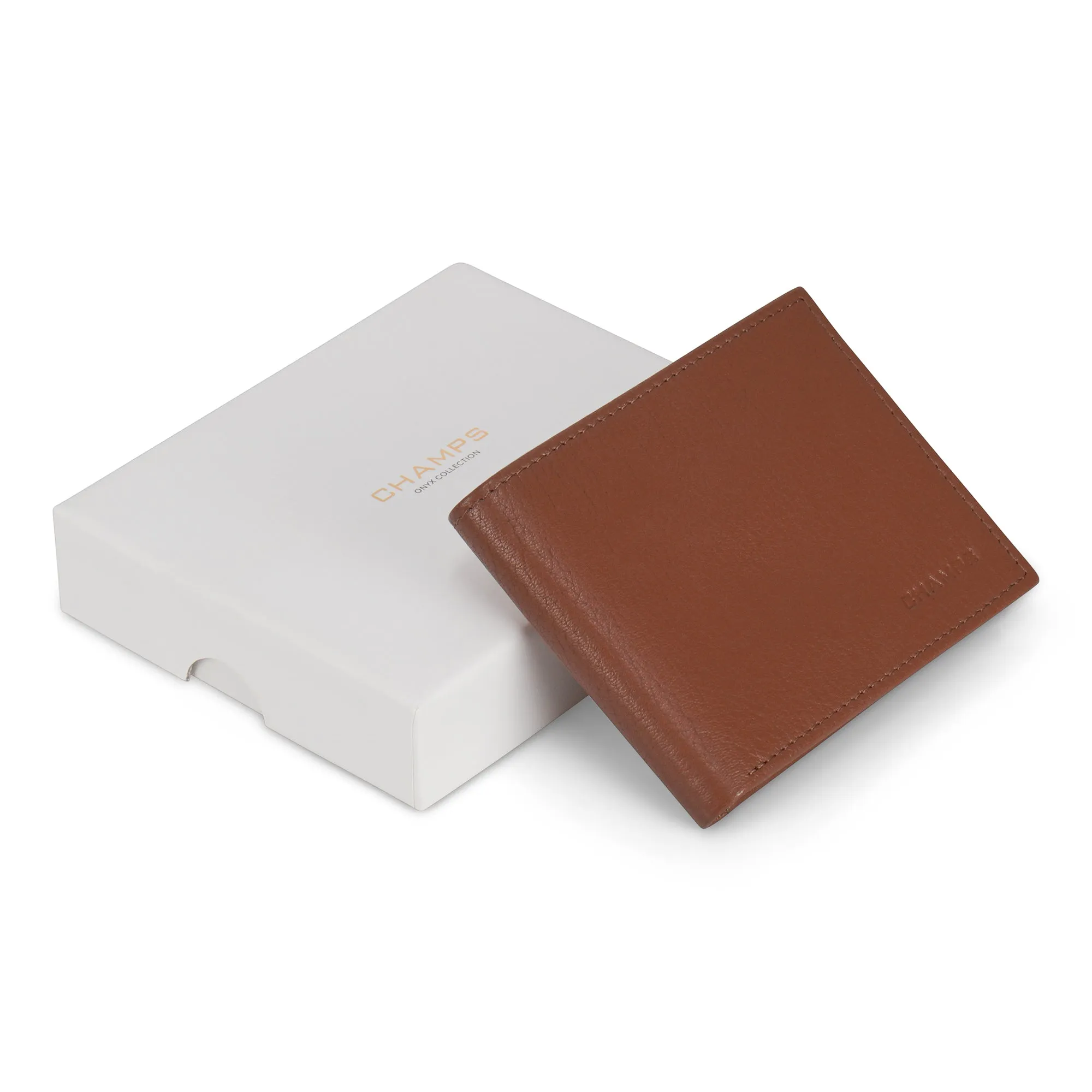 Onyx / Leather Top Wing Wallet *Drop Ship*