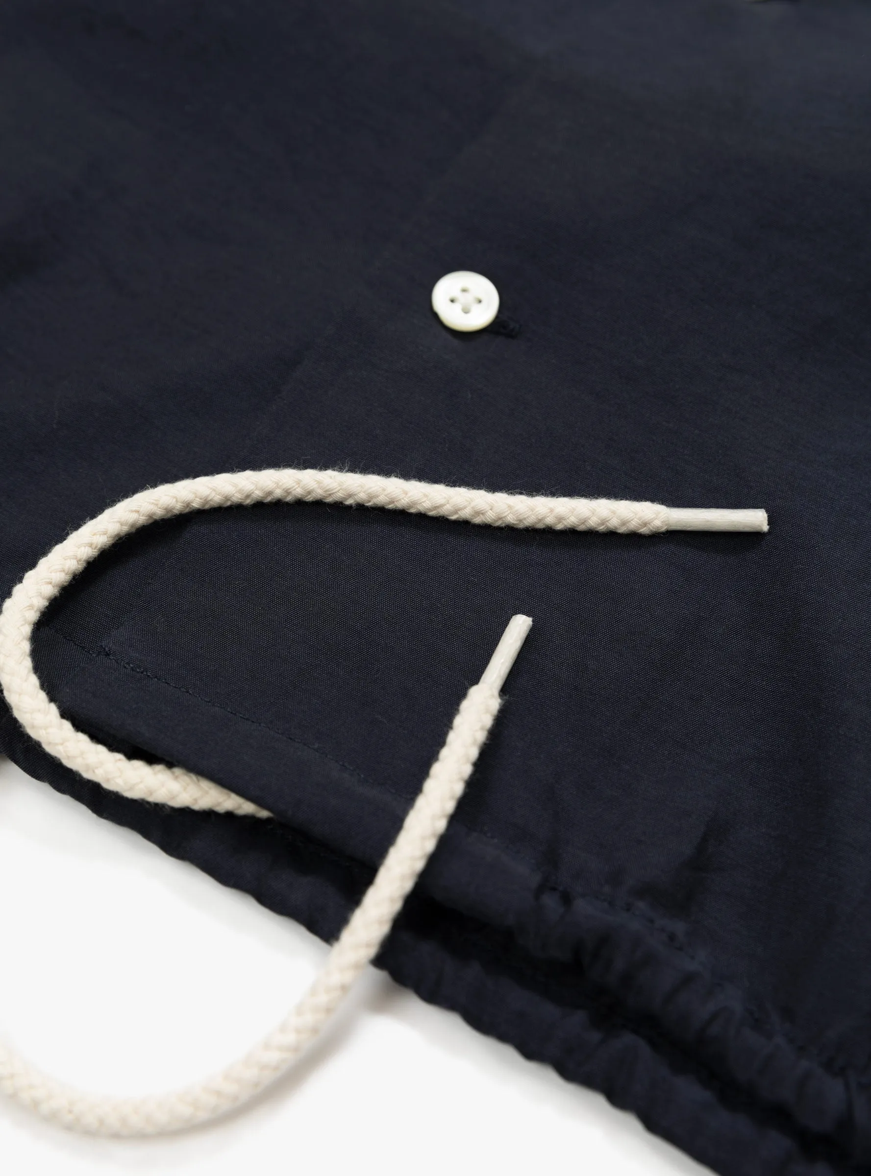 Open Collar S/S Shirt Navy