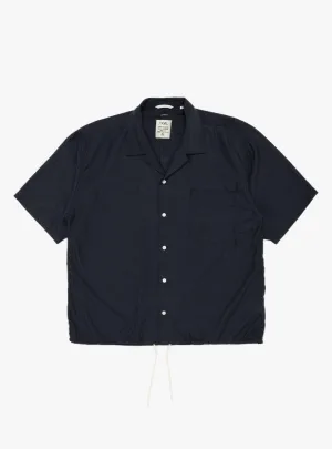 Open Collar S/S Shirt Navy