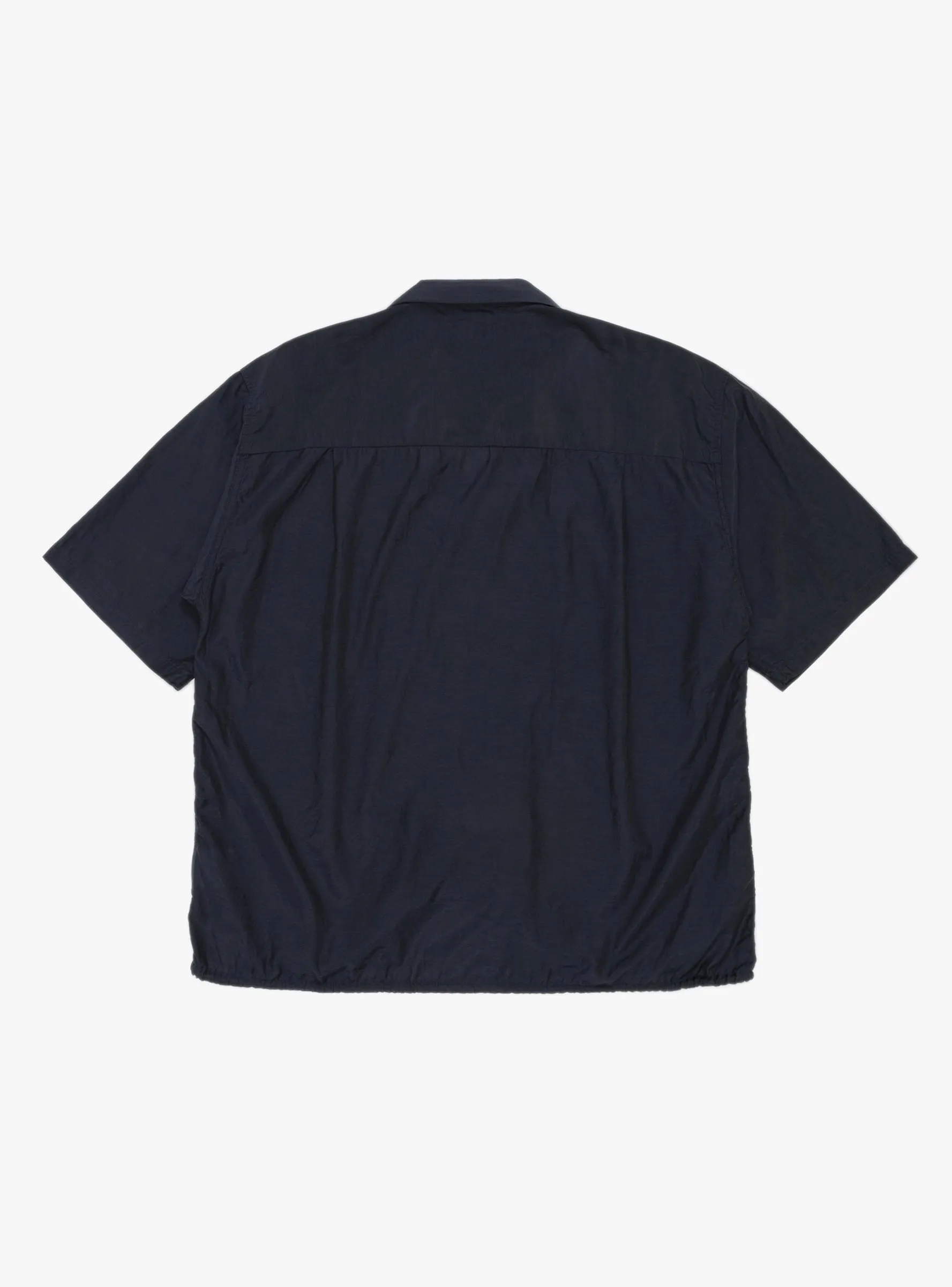 Open Collar S/S Shirt Navy