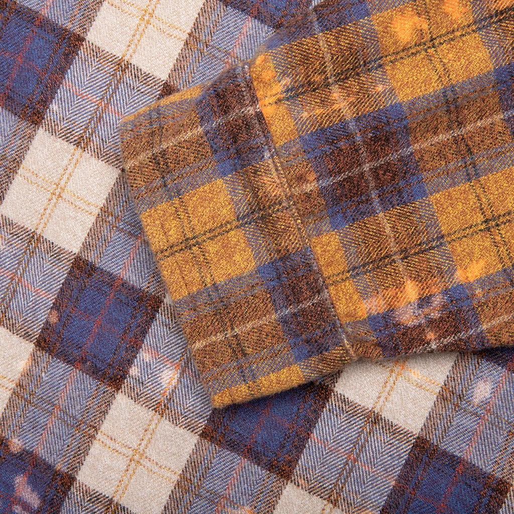 Patchwork Logo Flannel - Brown/Multi