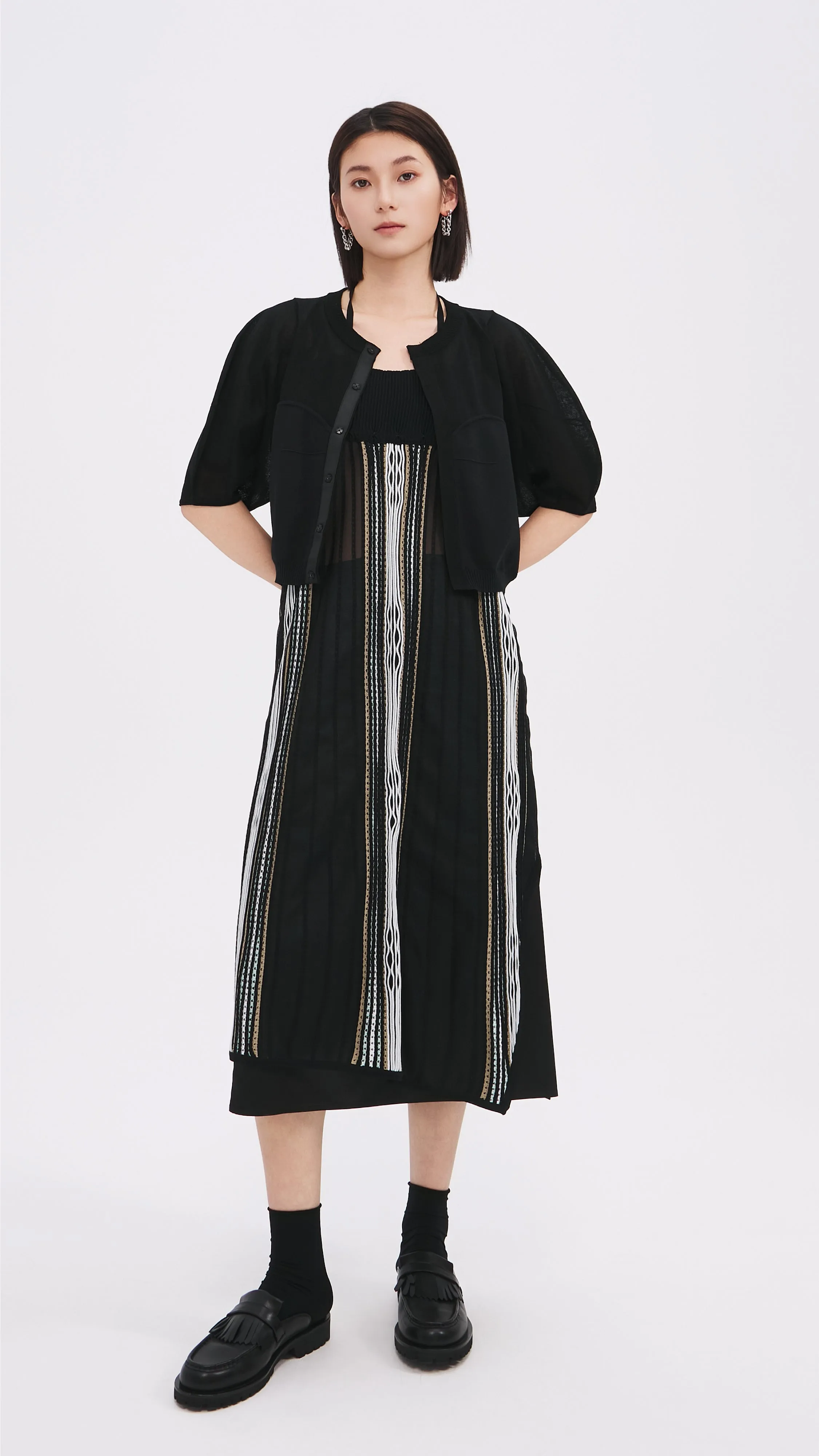 Pattern Knit Dress