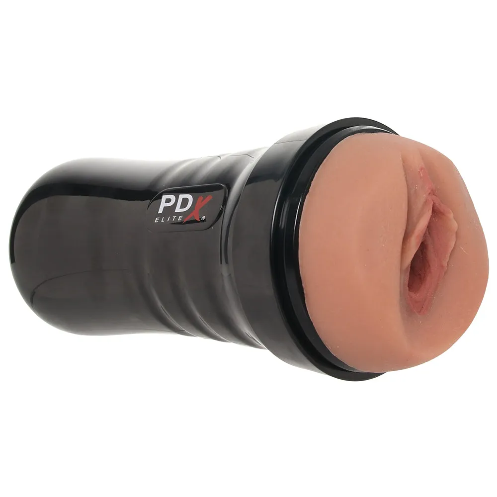 PDX Wet Pussies Super Juicy Snatch Stroker in Brown