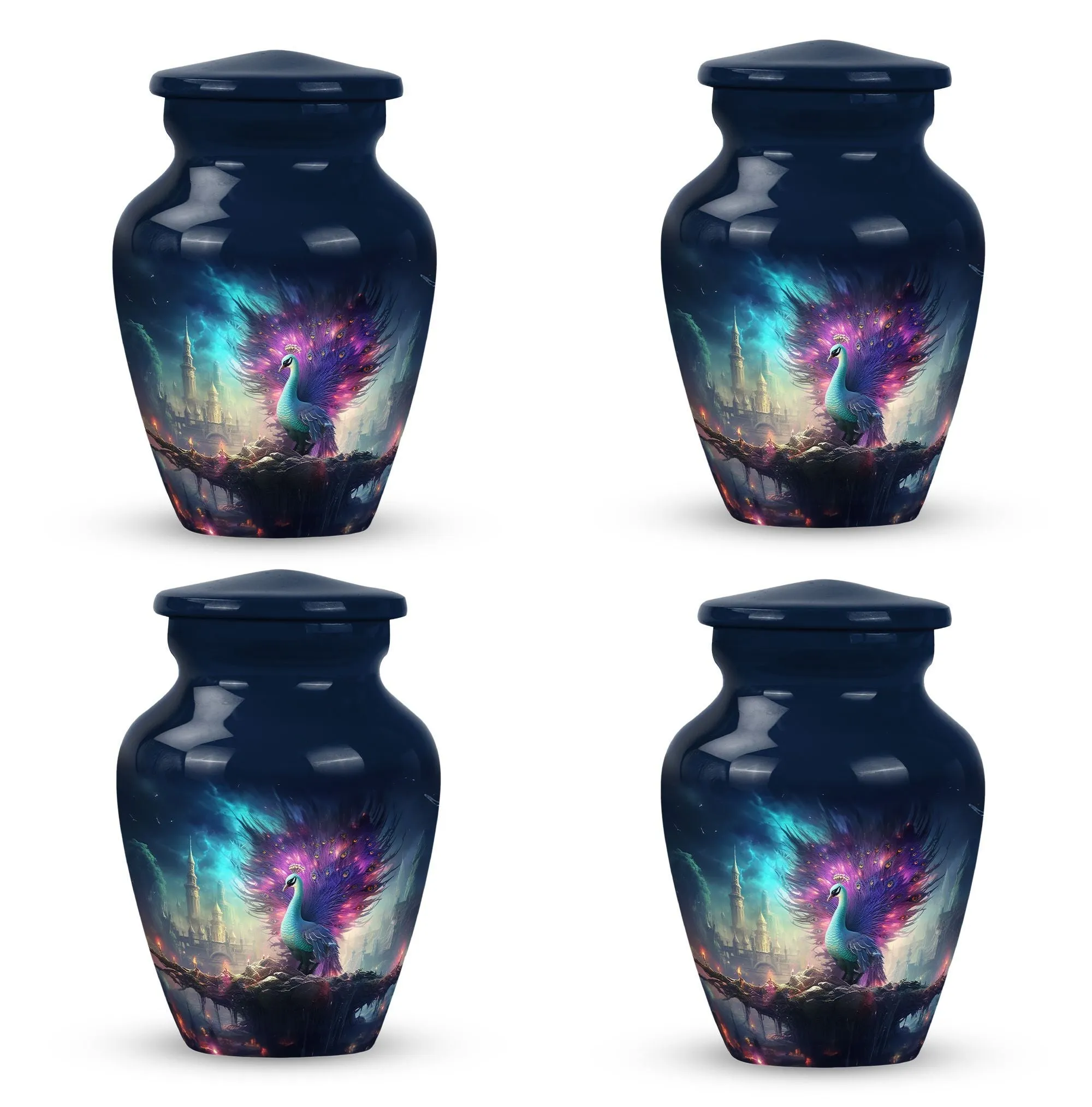 Peacock Memorial Cremation Urn: Classic Keepsake for Loved Ones