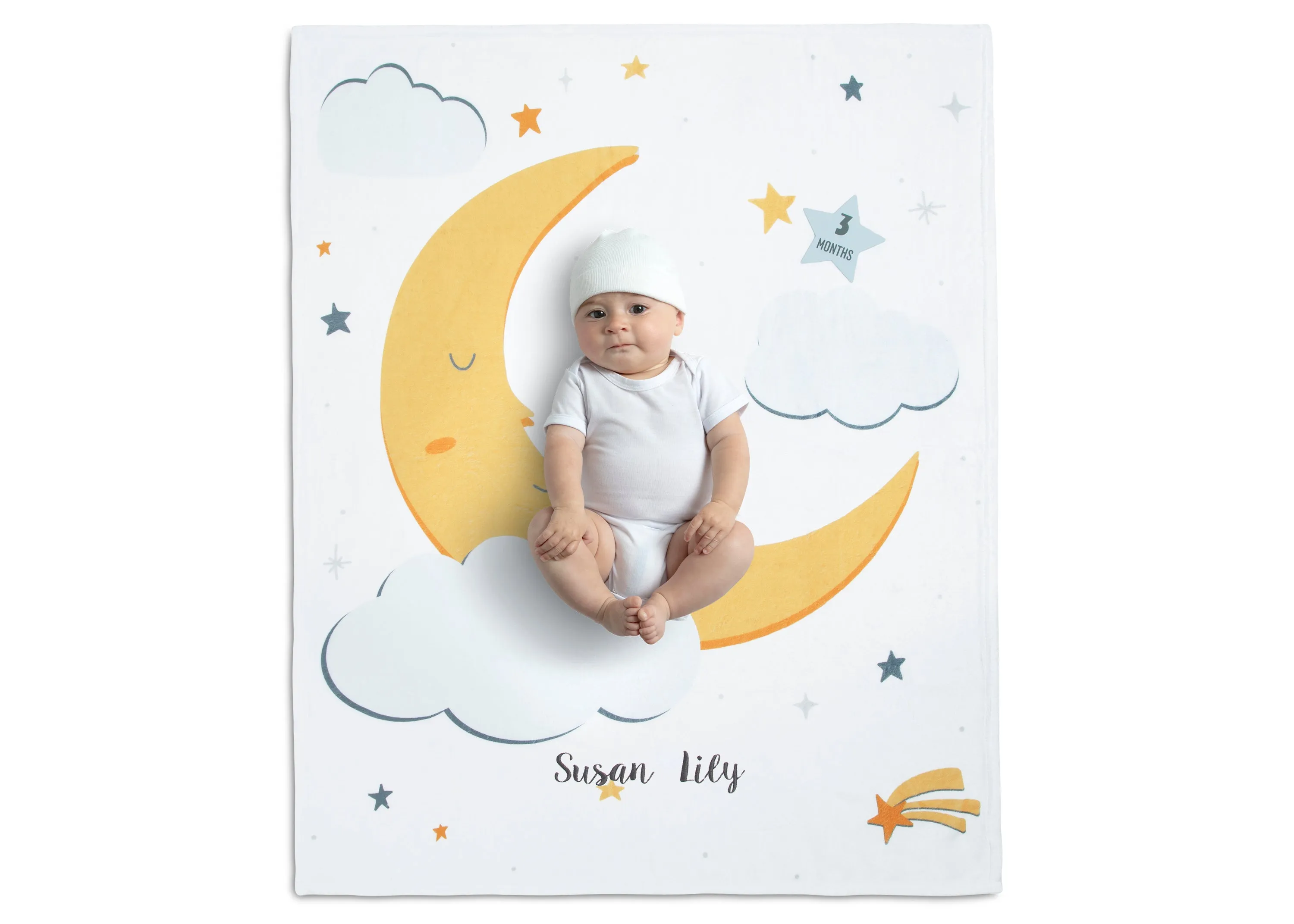 Personalized Milestone Baby Blanket