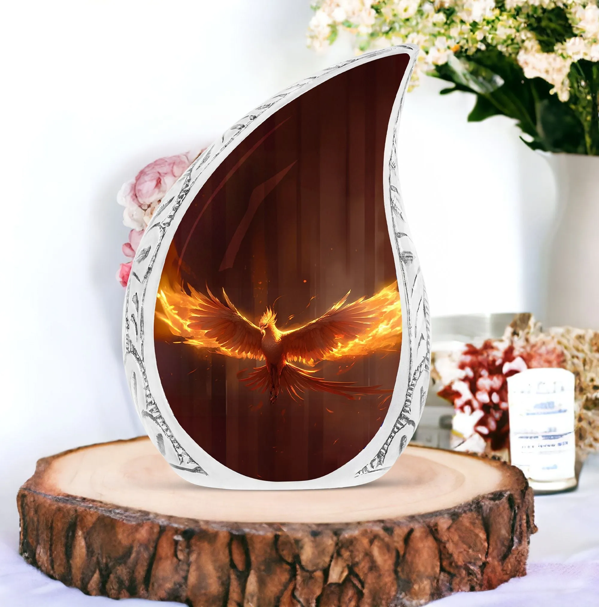 Phoenix Cremation Urn - Classic Cremation Container for Remains