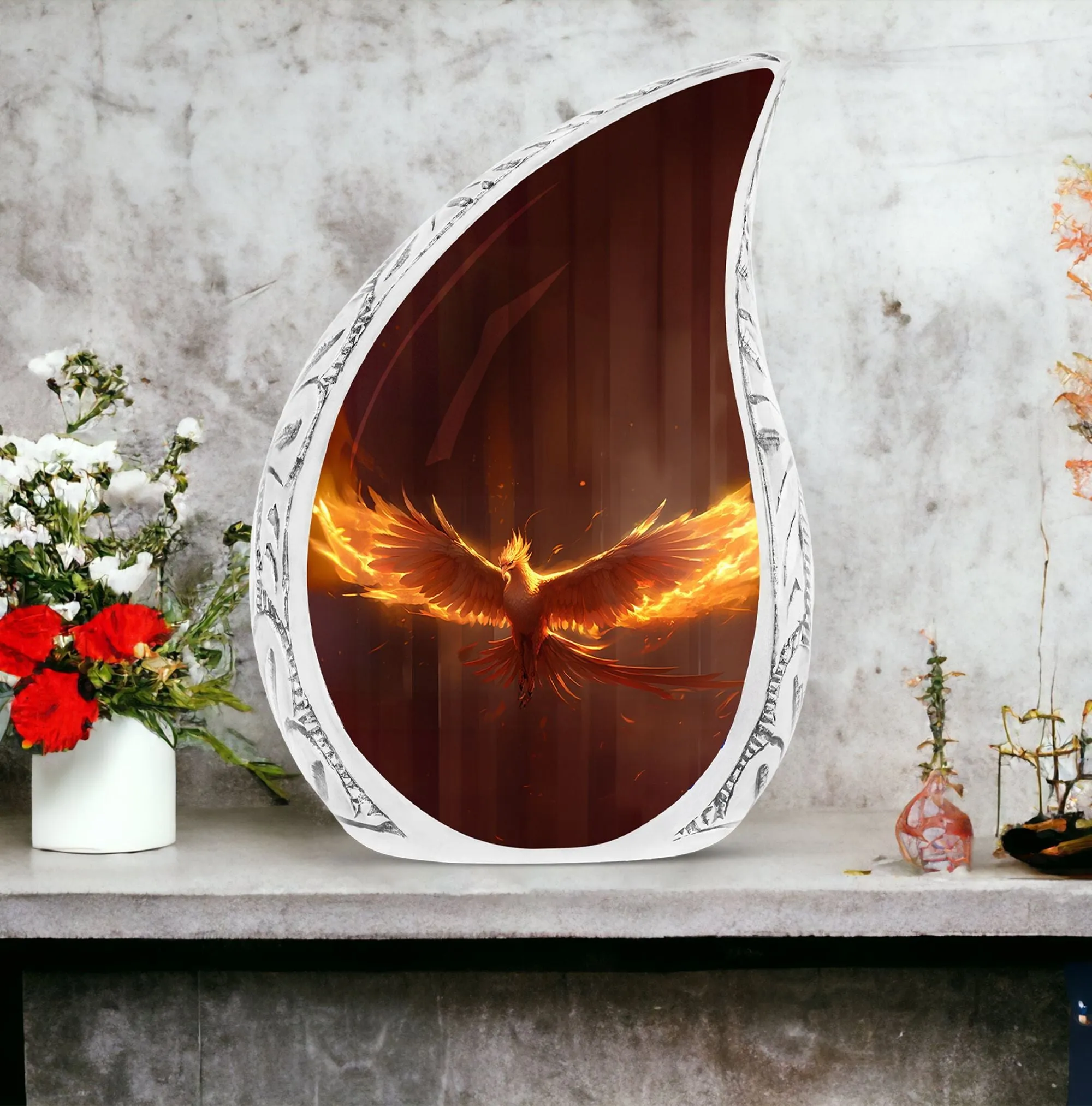 Phoenix Cremation Urn - Classic Cremation Container for Remains