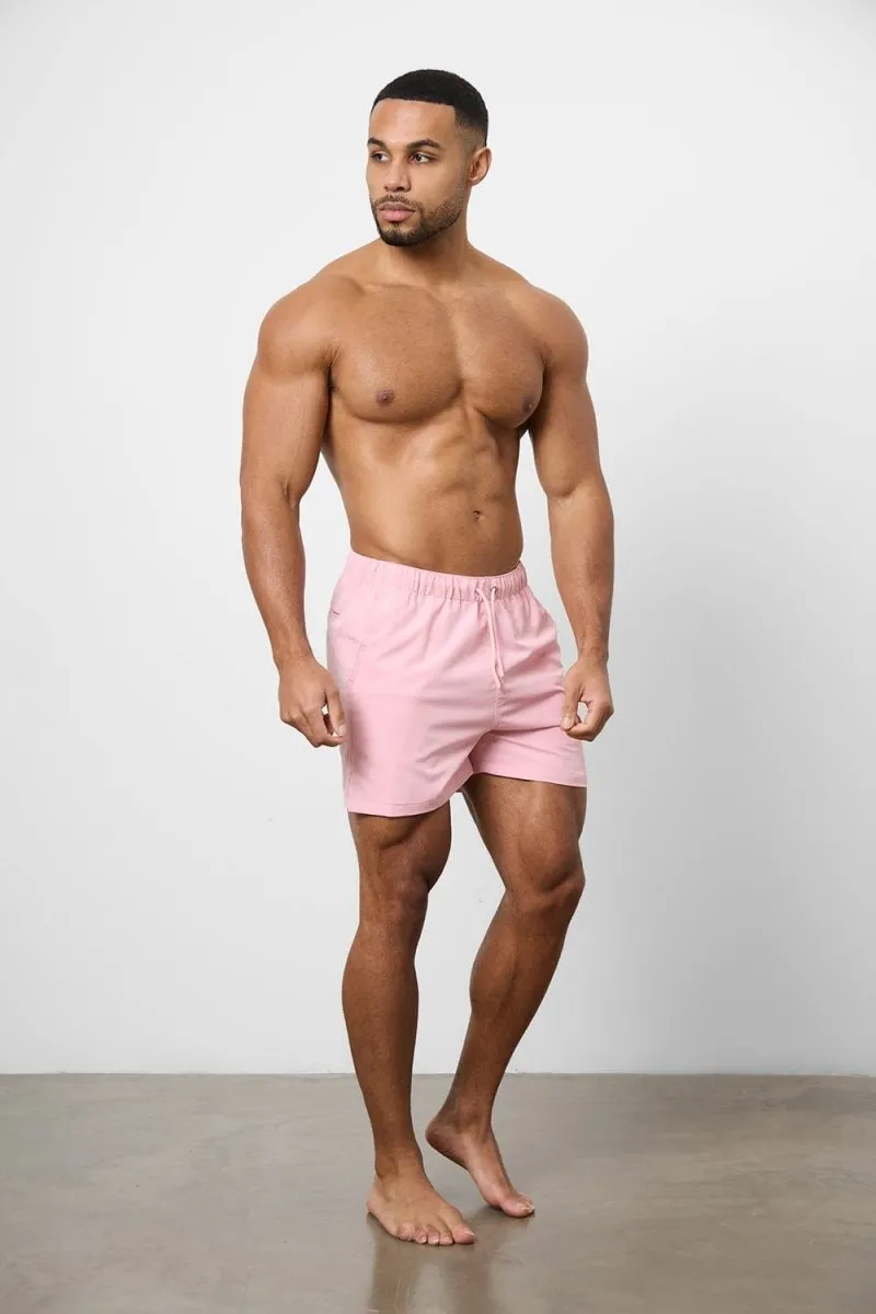 Plain Swim Short in Pale Pink