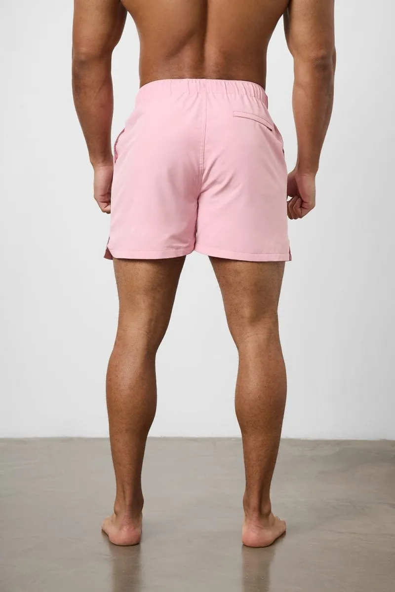 Plain Swim Short in Pale Pink