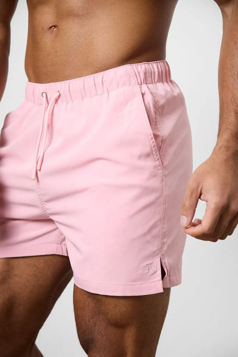Plain Swim Short in Pale Pink