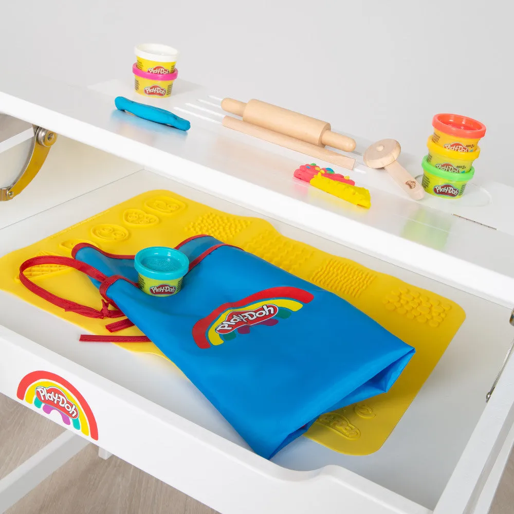 Play-Doh School Desk & Chair - Wooden Creative Station Playset