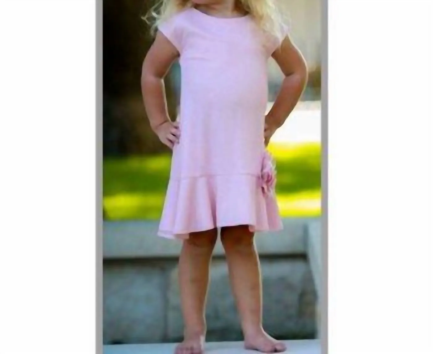 "tyler" Beautiful Pink Dress For Toddlers