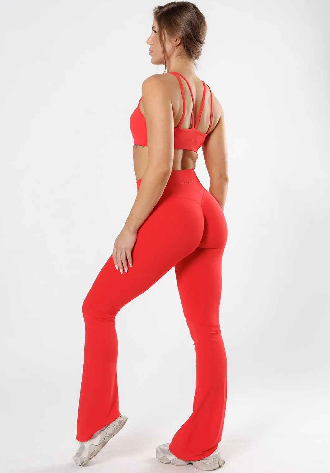 RecStretch Original Sculptseam® Plus Essential Flare Legging 34" Fire Sign