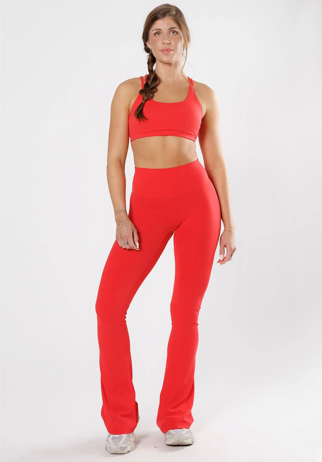 RecStretch Original Sculptseam® Plus Essential Flare Legging 34" Fire Sign